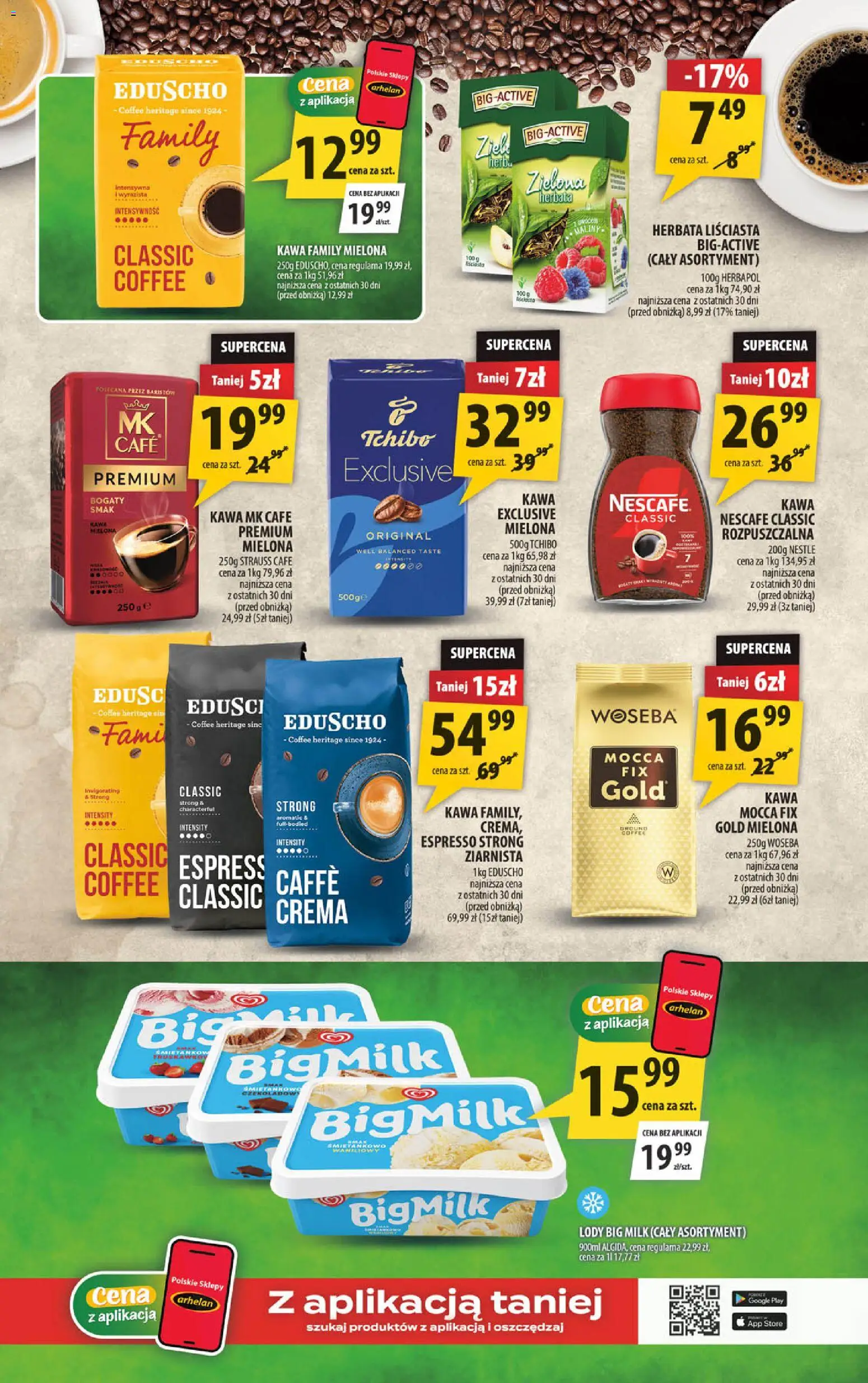 Arhelan gazetka od 09.10.2026 | Strona: 11 | Produkty: Herbata liściasta, Nescafe, Kawa, Lody