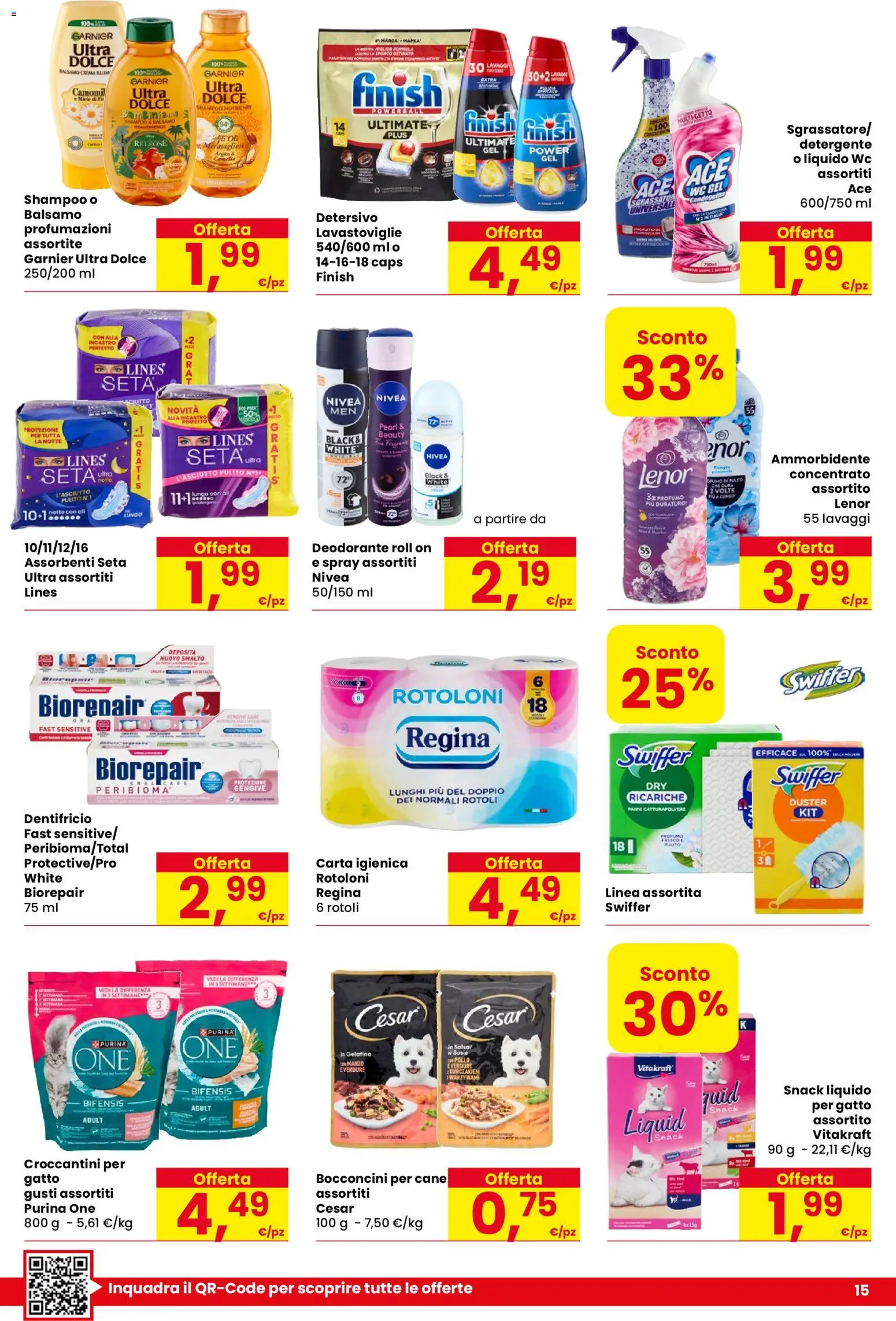 Volantino Despar del 03/09/2026 | Pagina: 15 | Prodotti: Balsamo, Crema, Detergente, WC