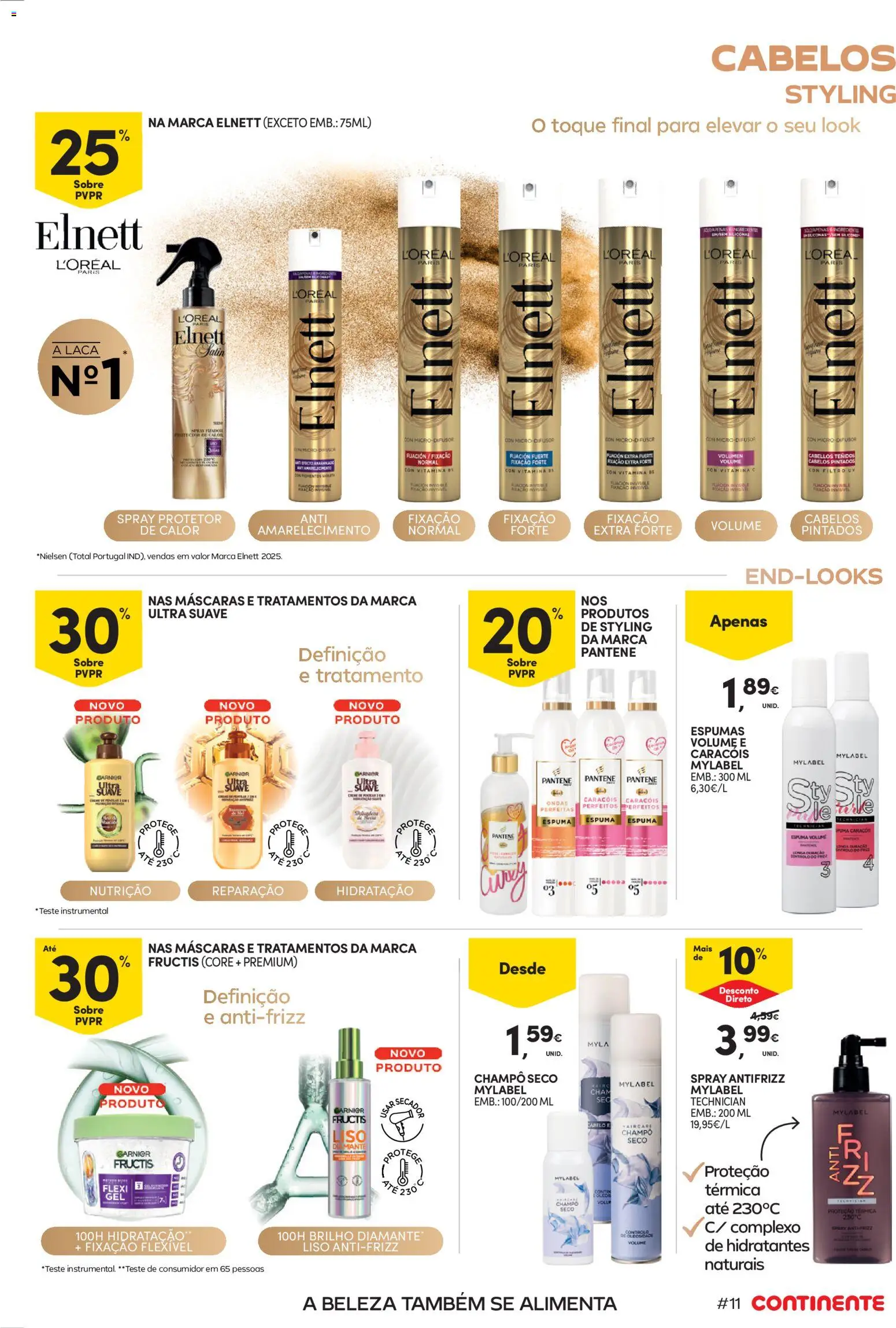 Continente Beleza Ingredientes para uma beleza sem idade │ válido de 22/09/2026 | Página: 11 | Produtos: Champô, Vitamina c