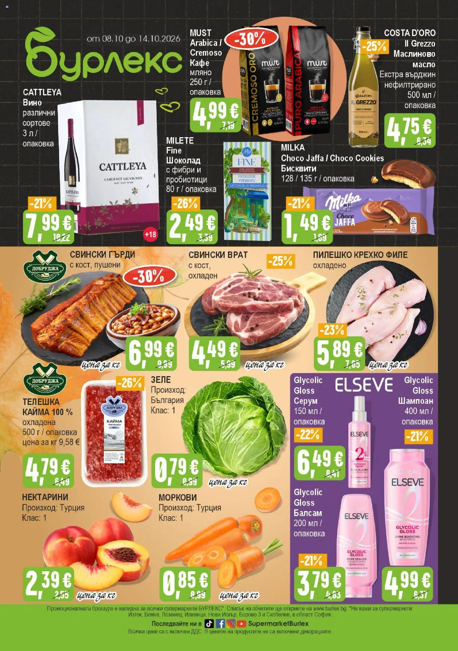 {H1} | Страница: 1 | Продукти: Балсам, Серум, Нектарини, Бисквити