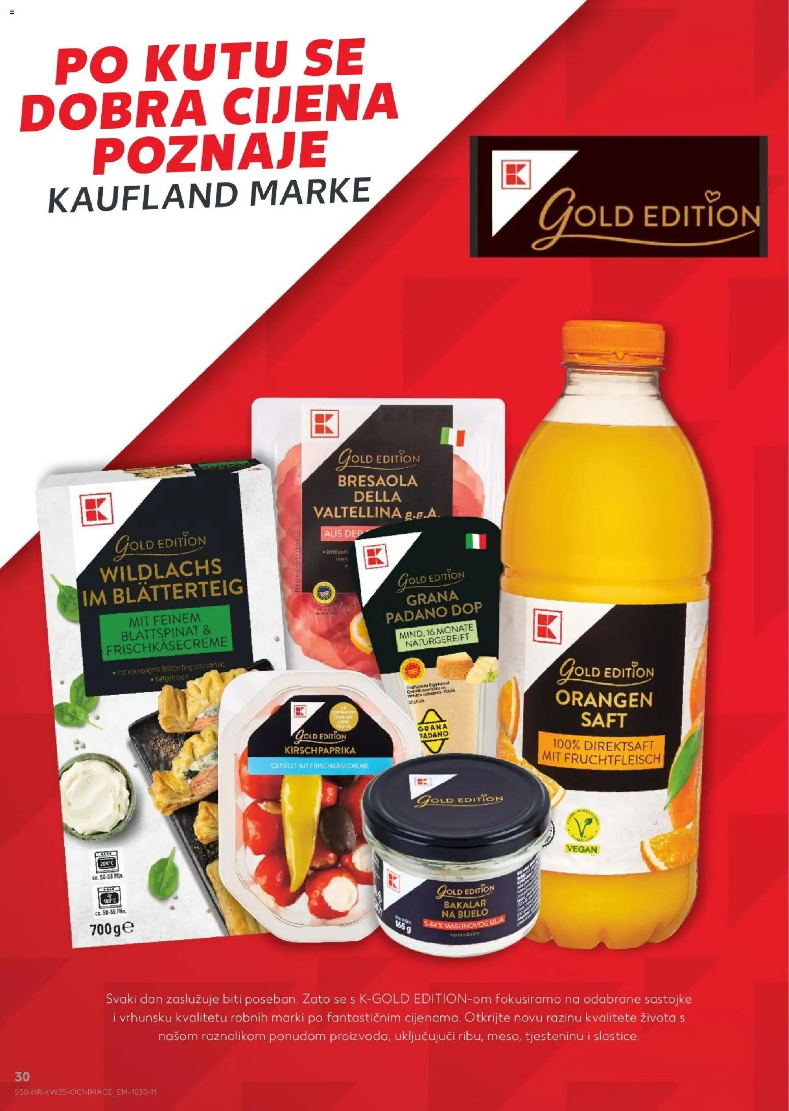 Kaufland katalog | vrijedi od 26.08.2026 | Stranica: 30 | Proizvodi: Grana Padano, Bakalar