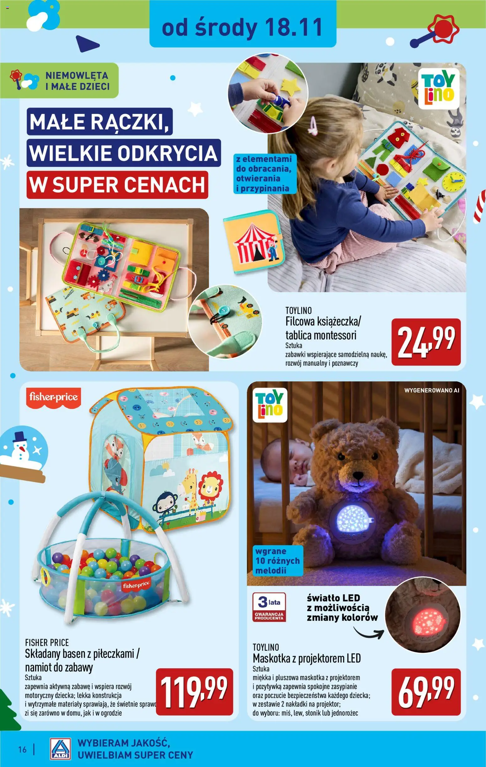 Aldi gazetka - Zabawki dla każdego od 31.10.2026 | Strona: 16 | Produkty: Zabawki, Jednorożec, Basen