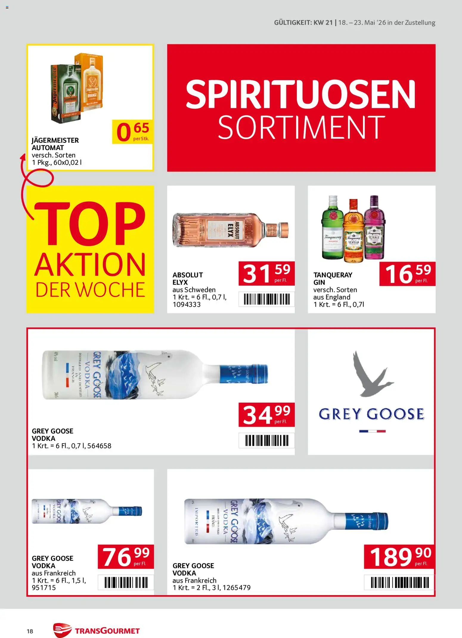 Transgourmet Zustellaktion gültig ab 18.05.2026 | Seite: 18