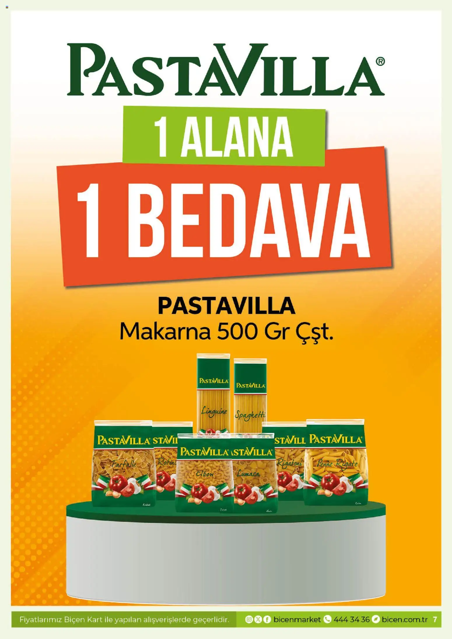 Biçen Market Katalog - 10.06.2026 tarihinden itibaren geçerlidir | Sayfa: 7 | Ürünler: Makarna