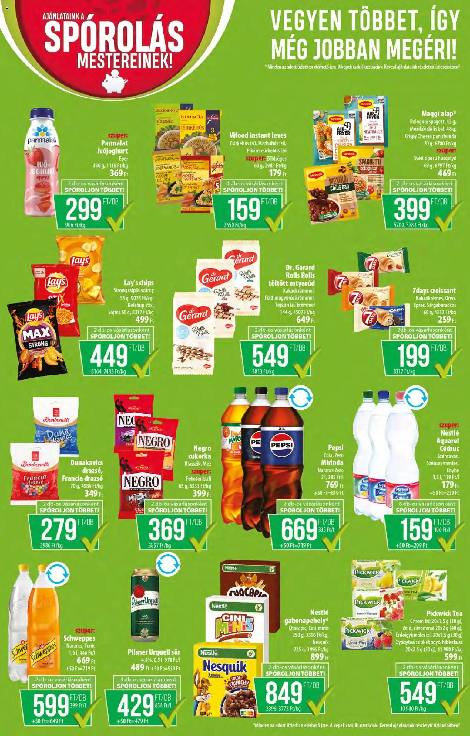 COOP akciós ujság - amely érvényes a következő dátumtól: 2026.09.10. | Oldal: 7 | Termékek: Bolognai spagetti, Nestlé, Narancs, Cukorka