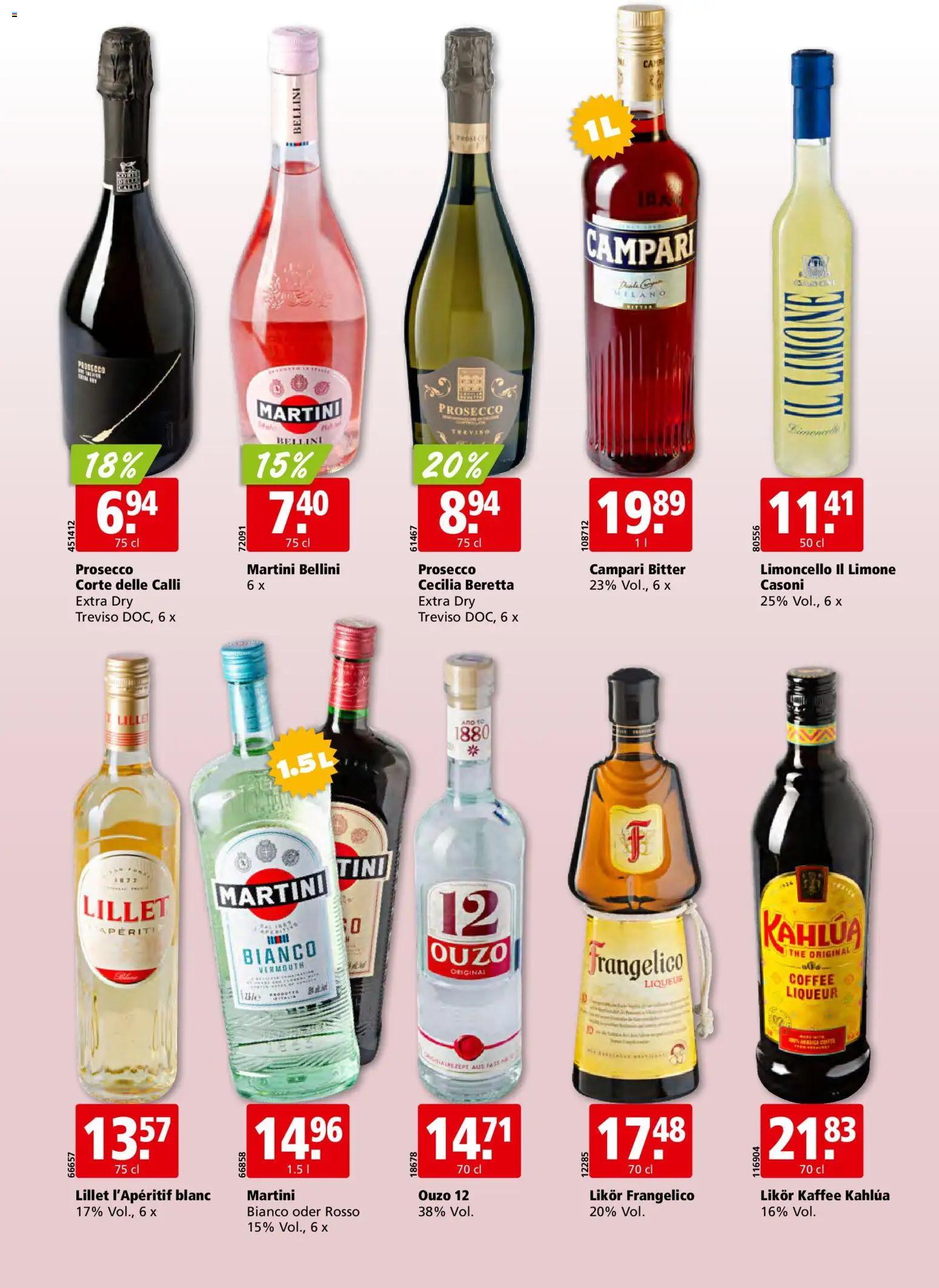 Aligro aktionen – gültig ab 14.09.2026 | Seite: 26 | Produkte: Likör, Kaffee, Prosecco