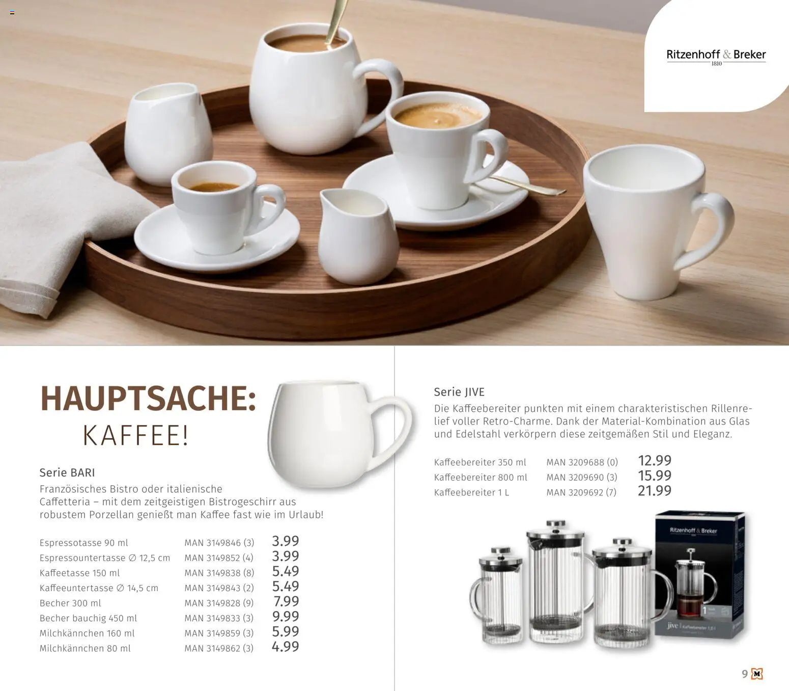 Müller Haushaltskatalog – gültig ab 01.10.2026 | Seite: 9 | Produkte: Kaffee