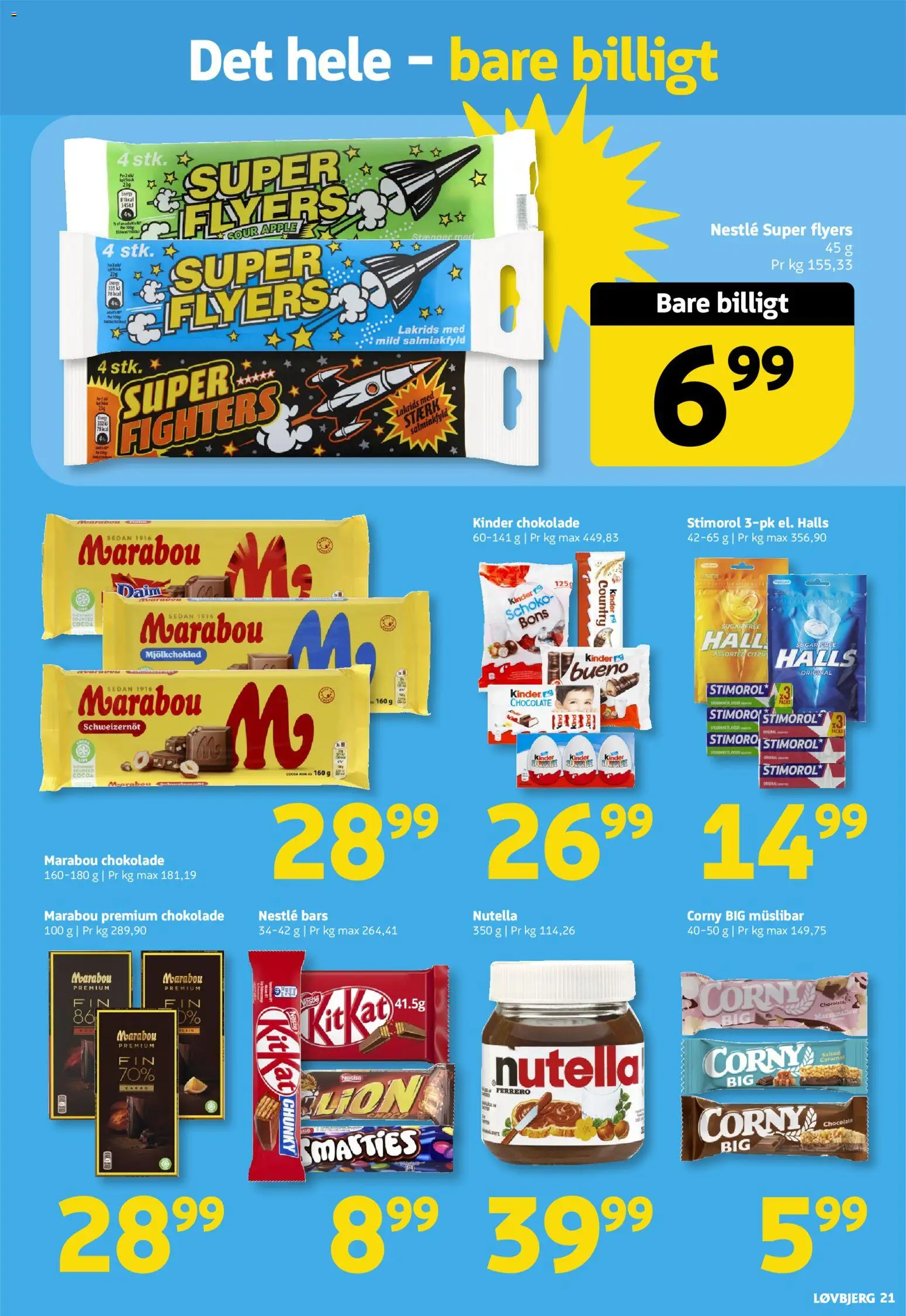 Løvbjerg tilbudsavis – gyldig fra 17/07/2026 | Side: 21 | Produkter: Chokolade, Kakao, Lakrids, Nutella