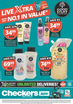 Checkers specials catalogue – valid from 20.04.2026 | Page: 1 | Products: Yoghurt, Butter, Hand cream, Lotion