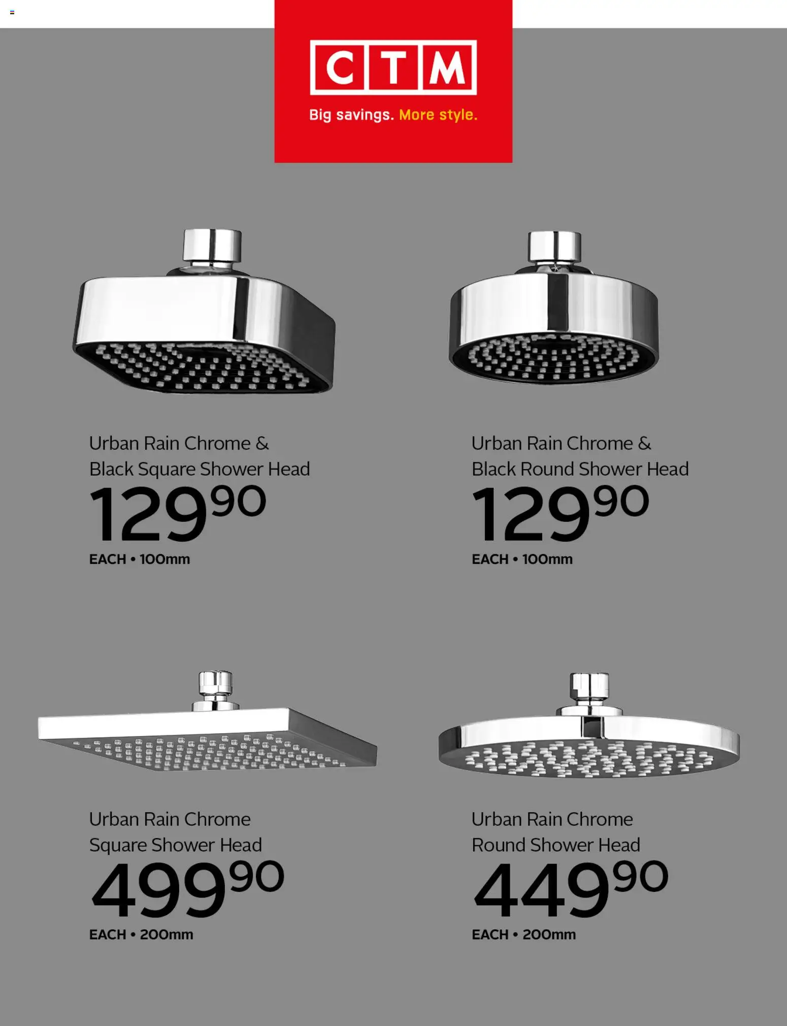 New CTM catalogue – valid from 28.05.2026 | Page: 5 | Products: Shower