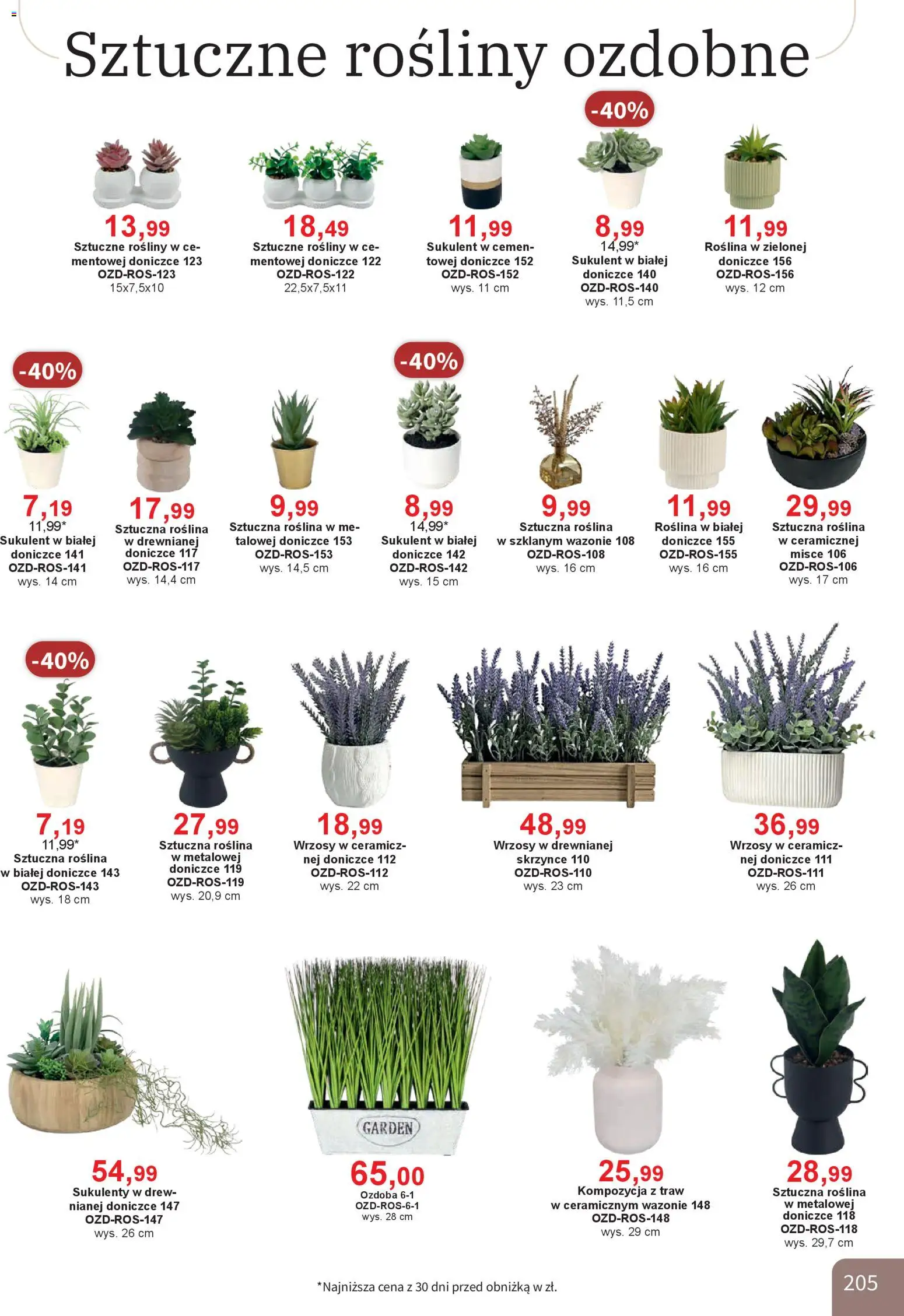 Bodzio Katalog od 01.04.2026 | Strona: 205 | Produkty: Rosliny