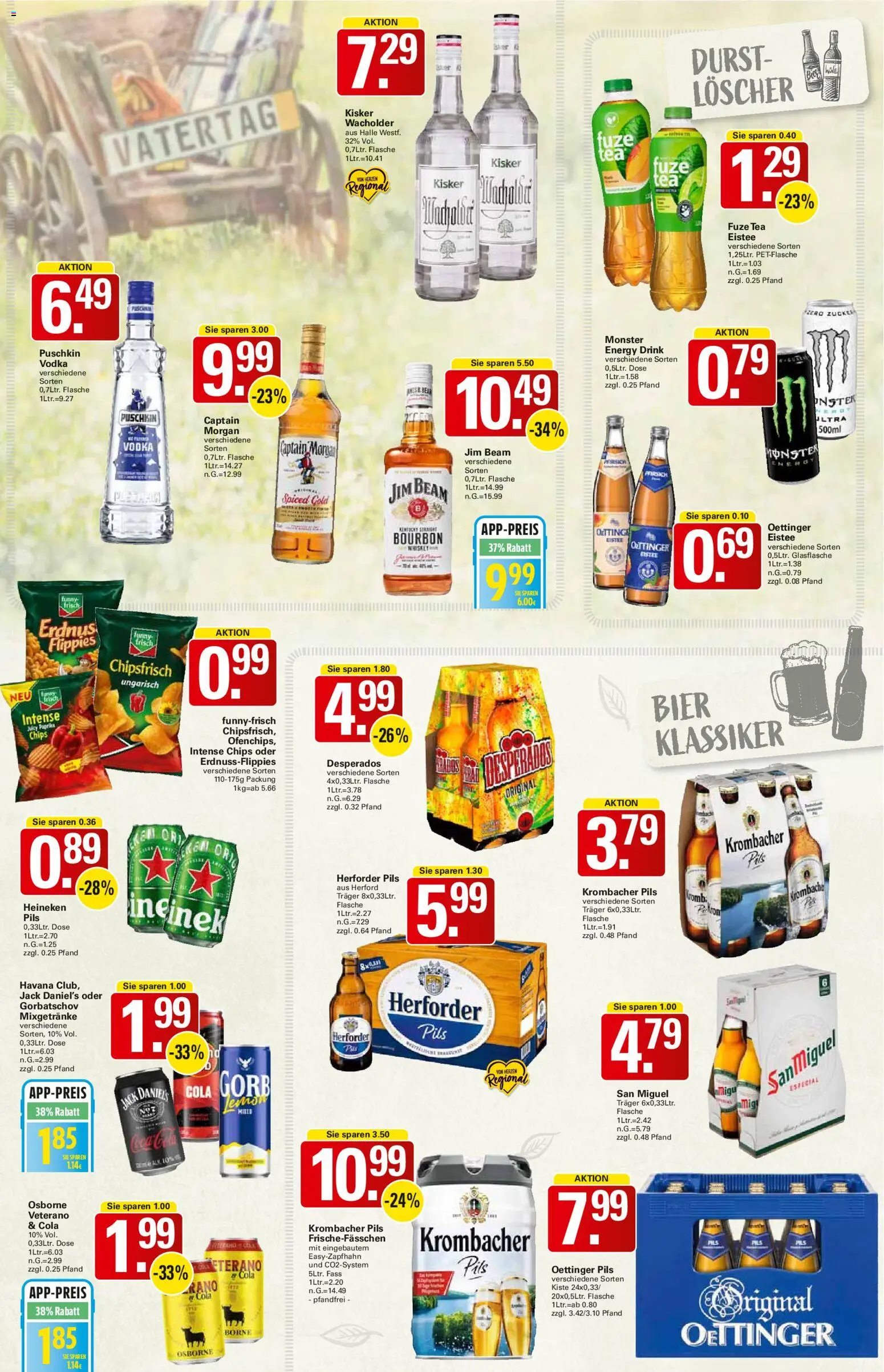 WEZ Prospekt 	 – gültig ab 11.05.2026 | Seite: 7 | Produkte: Fuze tea, Bier, Jack Daniel's, Oettinger