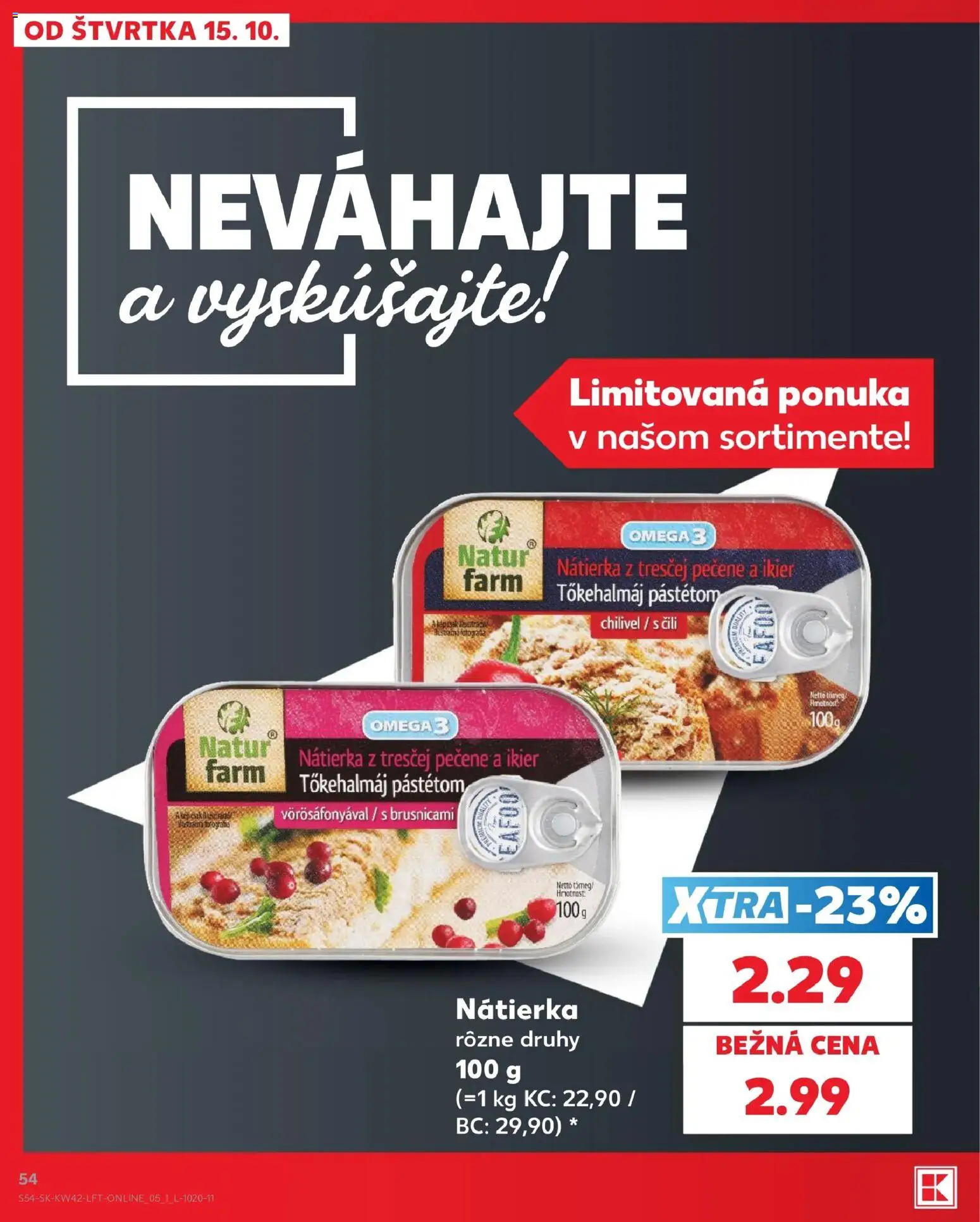 Nové Kaufland akcie – leták je platný od 15.10.2026 | Strana: 54