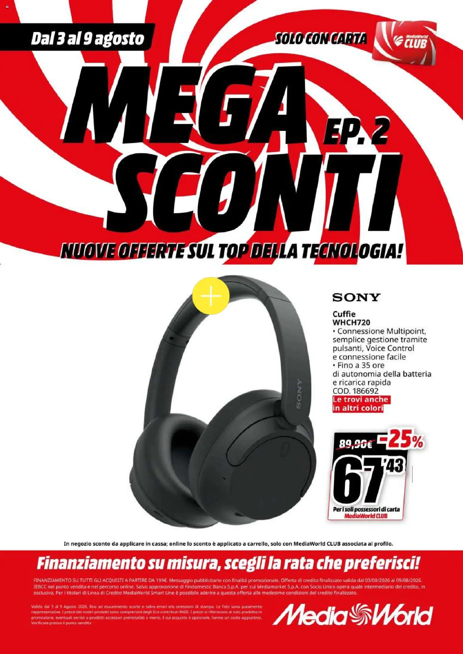Volantino Media World del 03/08/2026 | Pagina: 12
