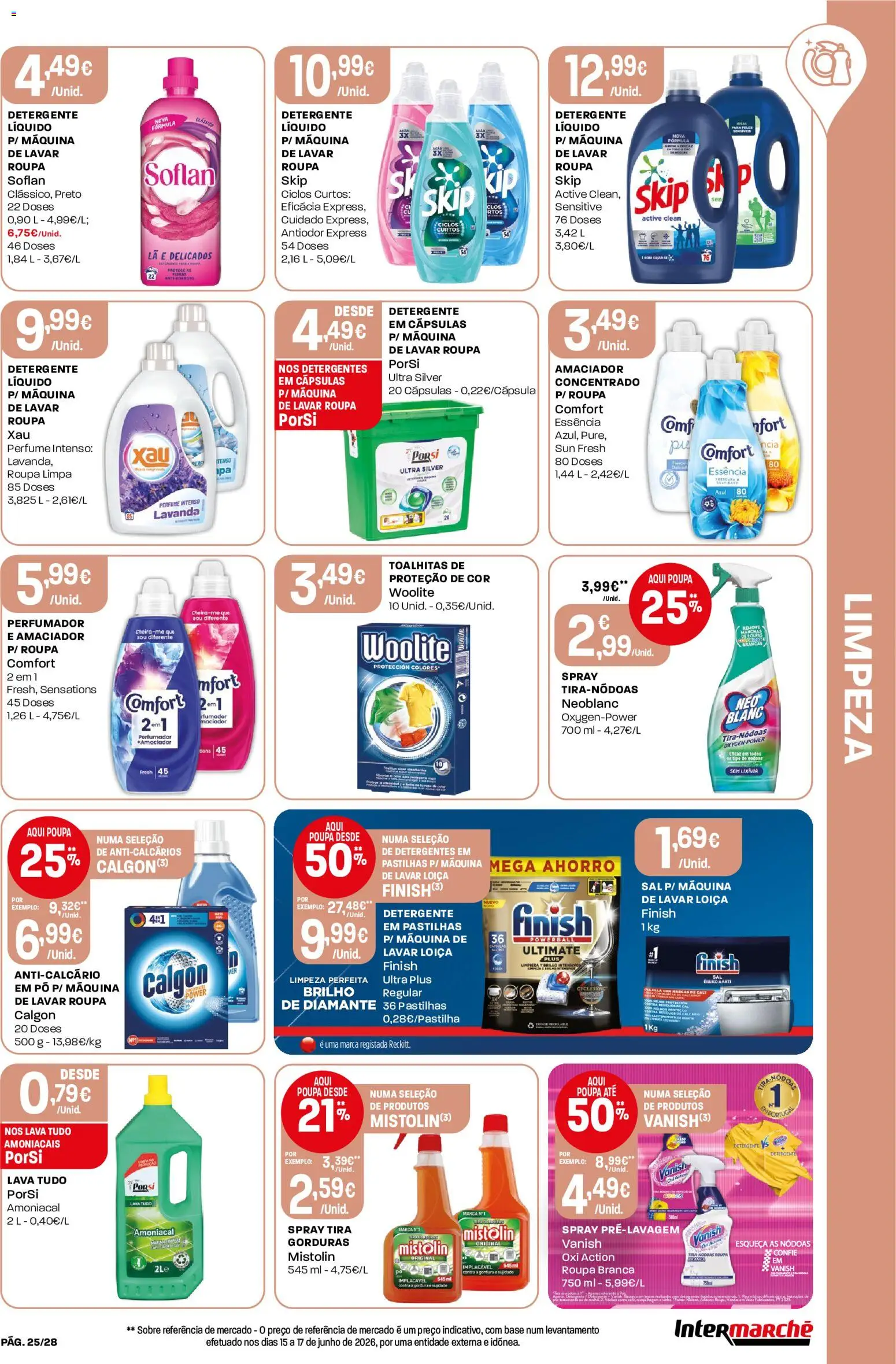 Intermarché Folheto Contact │ válido de 16/07/2026 | Página: 25 | Produtos: Pó, Base, Detergente, Sal