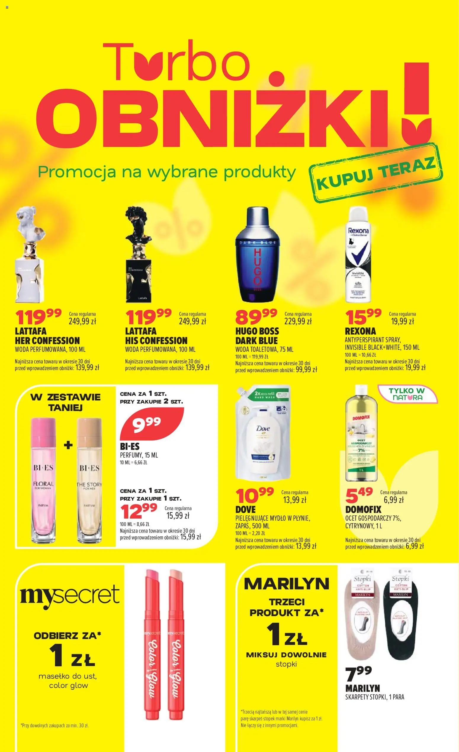 Drogerie Natura gazetka od 25.08.2026 | Strona: 2 | Produkty: Skarpety, Ocet, Dove, Mydło