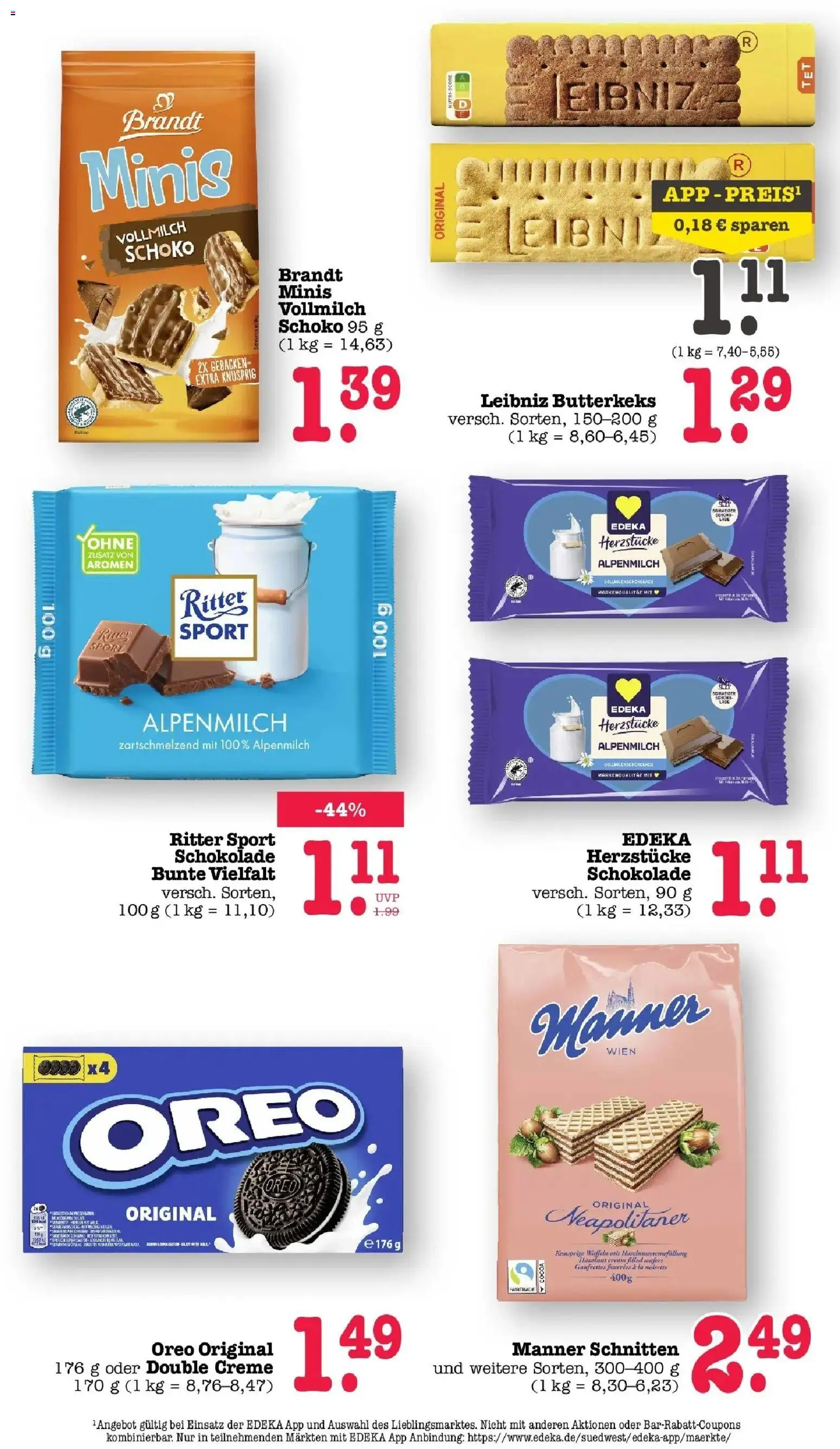 Edeka Prospekt Bühlertal (ab 10.08.2026) » Angebote Online | Seite: 47 | Produkte: Schokolade, Ritter sport, Creme, Waffeln