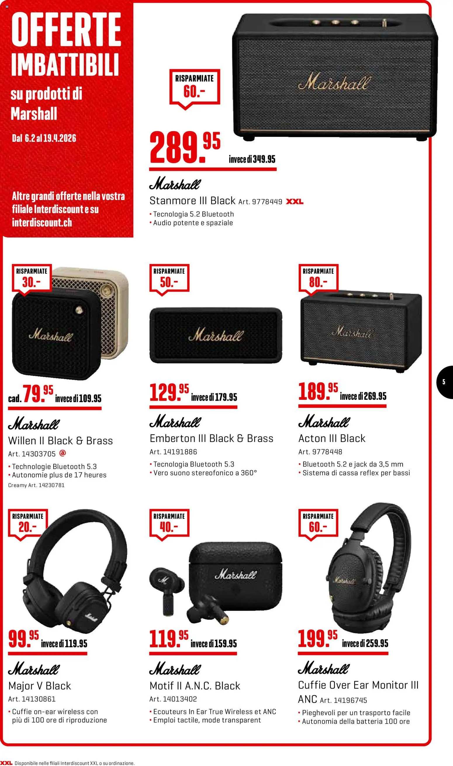 Interdiscount aktionen IT – gültig ab 06.04.2026 | Seite: 5 | Produkte: Audio, Monitor
