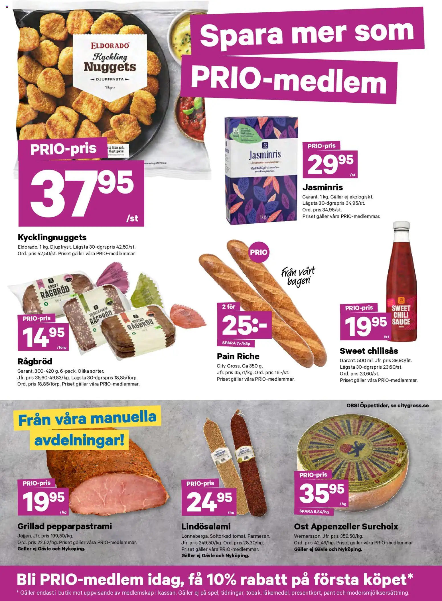 City Gross reklamblad aktuell från 18.05.2026 | Sida: 9 | Produkter: Galler, Ost, Chili, Pumpa