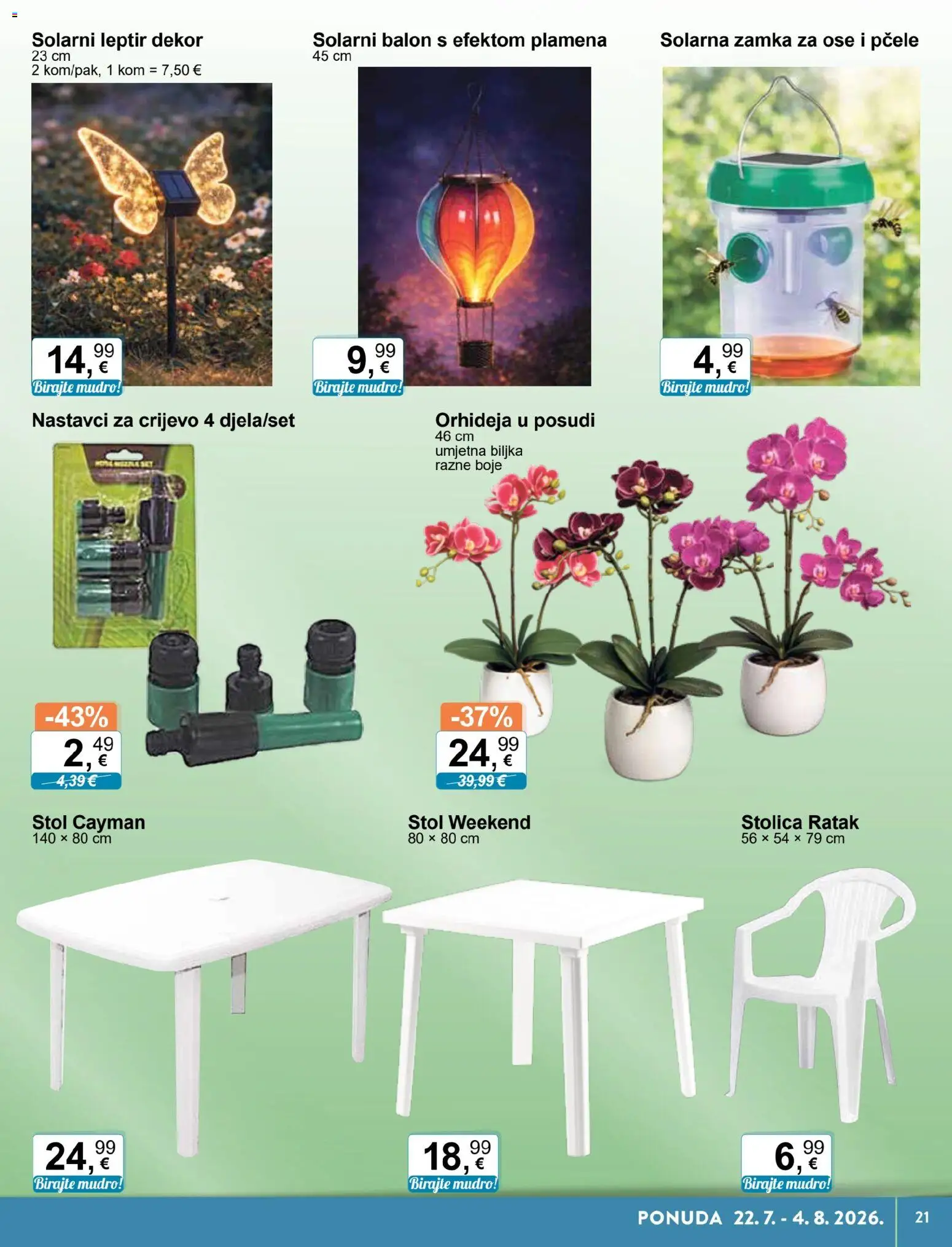 KTC katalog | vrijedi od 22.07.2026 | Stranica: 21 | Proizvodi: Orhideja, Stol, Stolica
