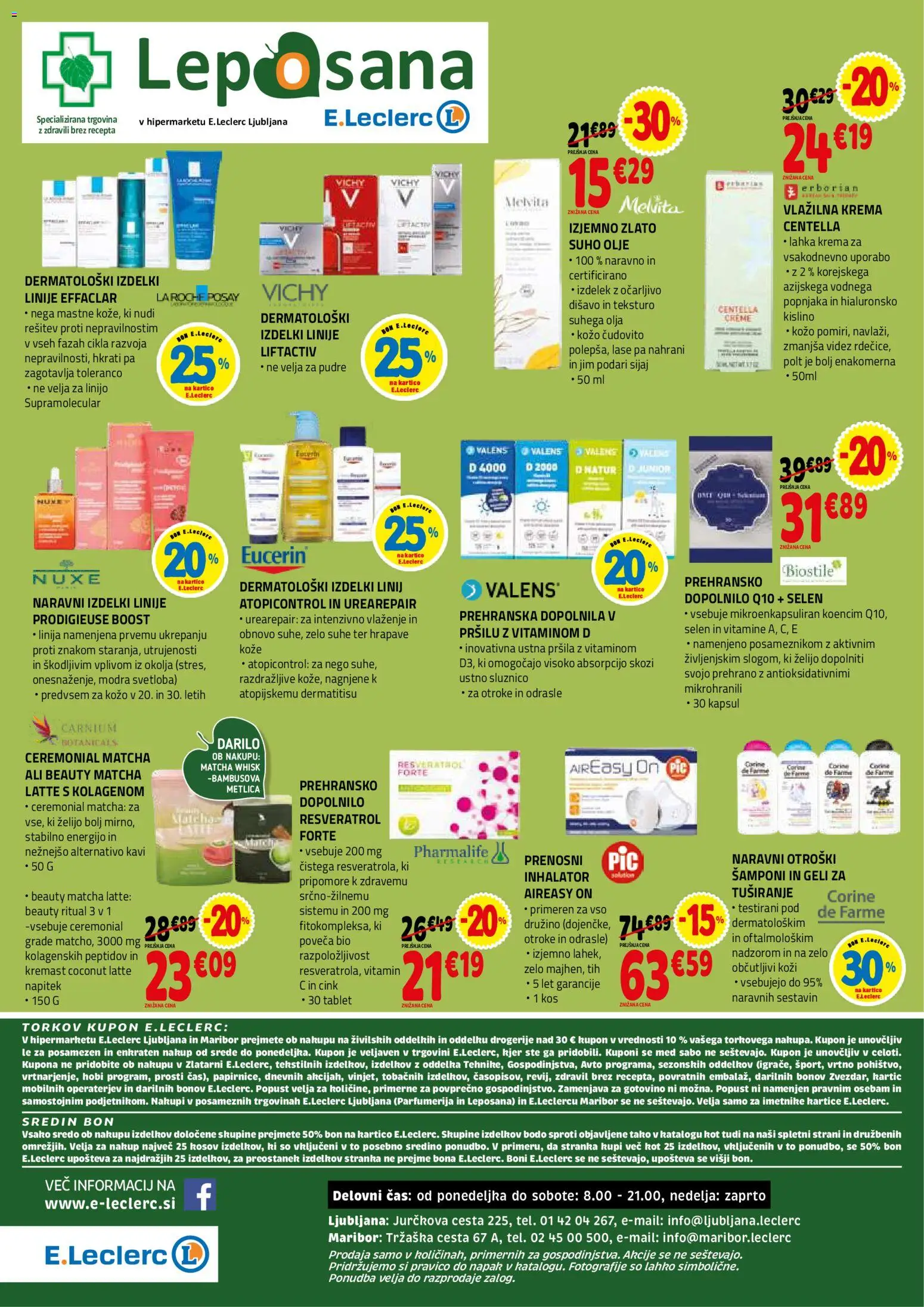 Novi E.leclerc katalog ponudbe – veljaven od 23.09.2026 | Stran: 48 | Izdelki: Med, Kos, Krema, Olje