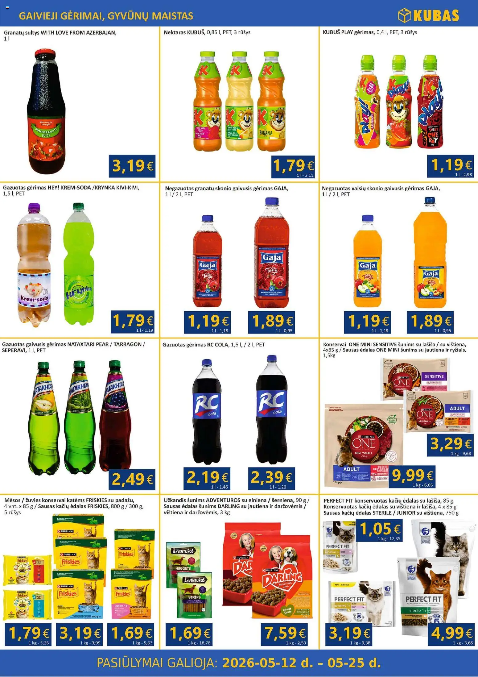 Kubas akcijos nuo 12.05.2026 | Puslapis: 10 | Prekių: Konservai, Sultys, Vištiena, Jautiena