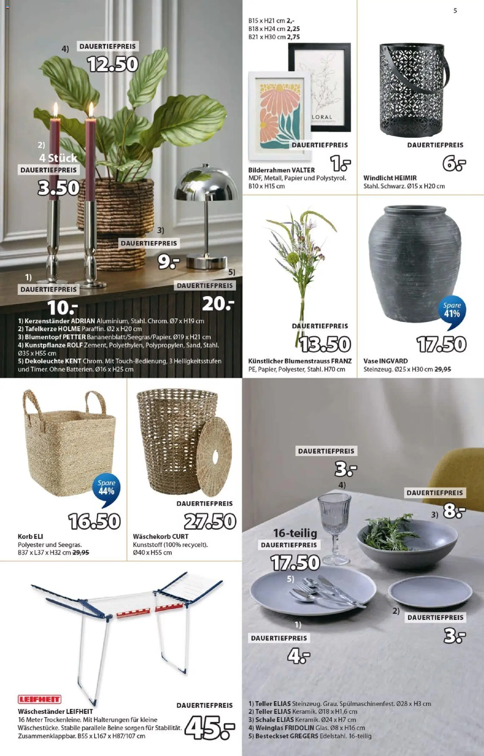 JYSK aktionen – gültig ab 23.06.2026 | Seite: 5 | Produkte: Korb, Blumentopf, Vase