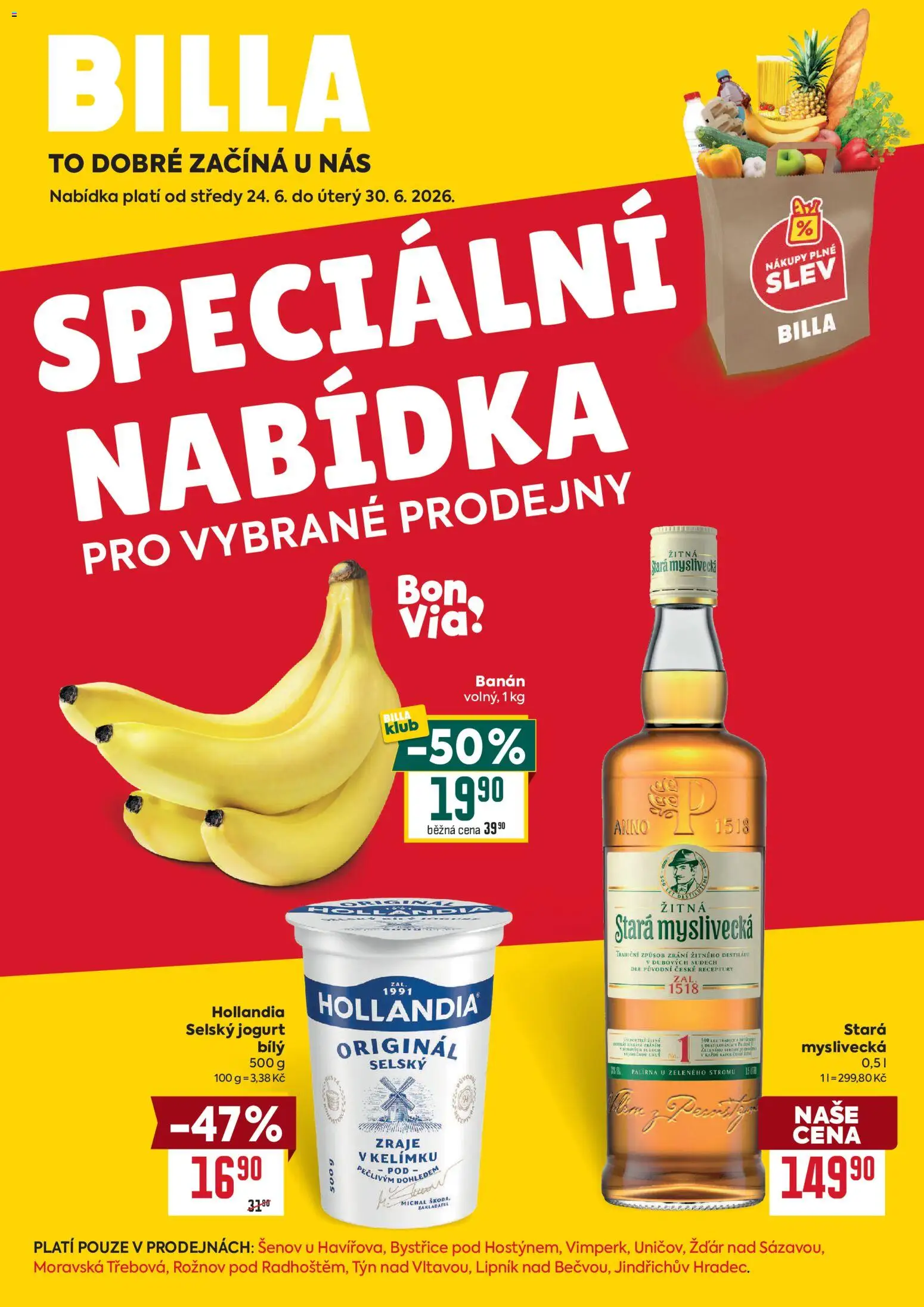 Billa leták - Speciální nabídka od 24.06.2026 | Strana: 1