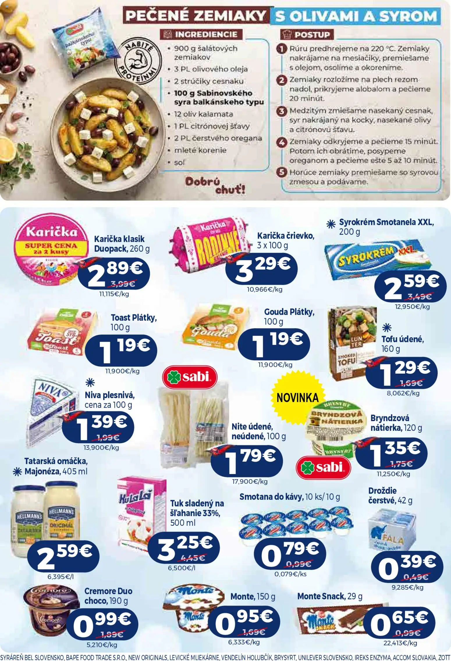 Nové Milk Agro akcie – leták je platný od 21.10.2026 | Strana: 6 | Produkty: Gouda, Tofu, Niva, Olivy