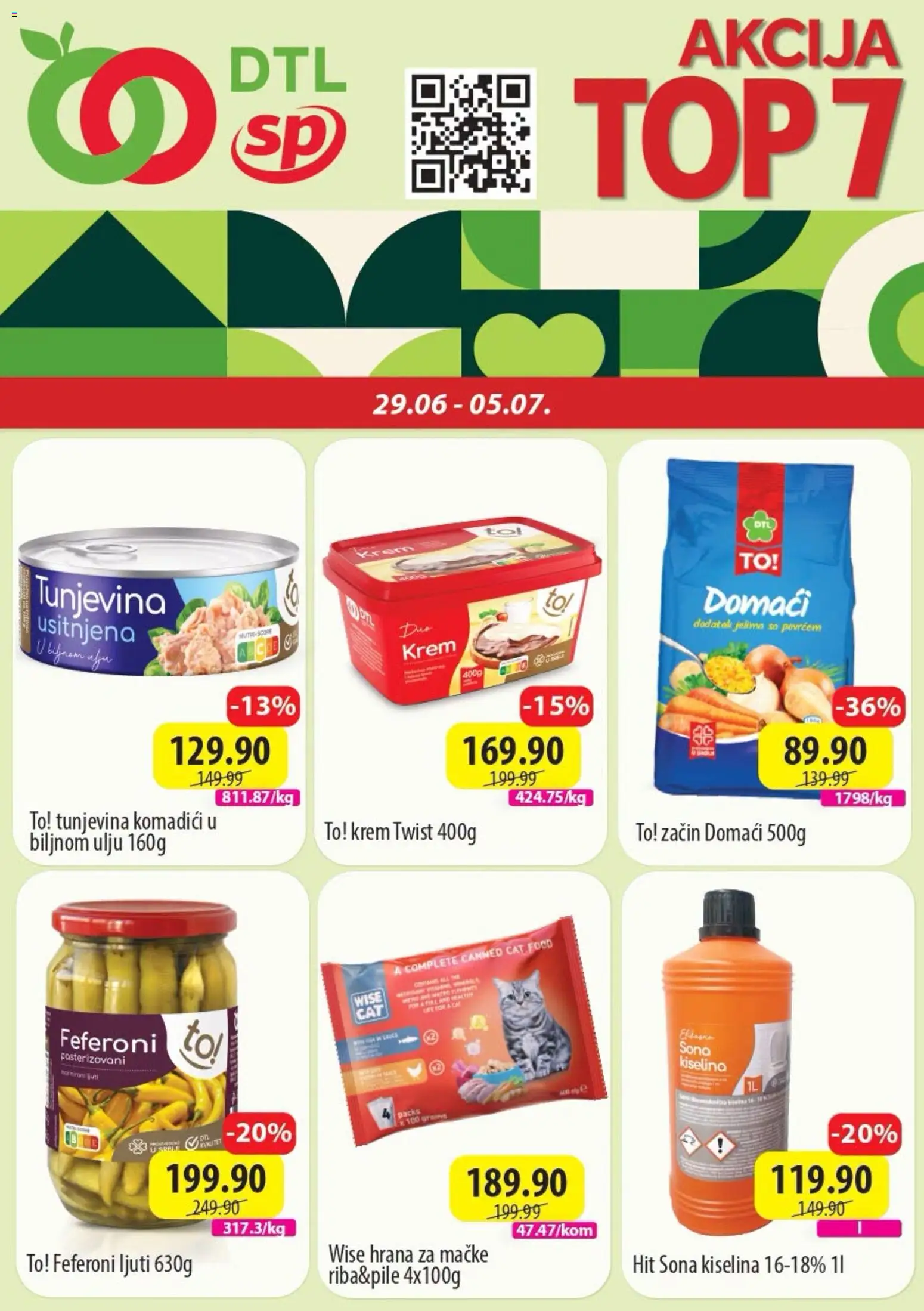 Senta Promet katalog - važi od 29.06.2026 | Strana: 1 | Proizvode: Hrana za mačke, Feferoni