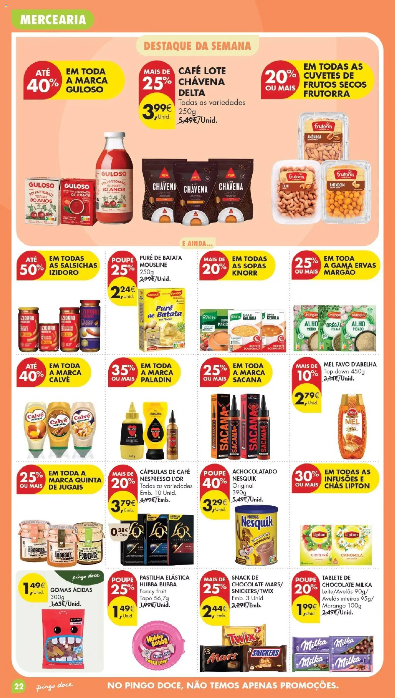 Pingo Doce Poupe Esta Semana Lojas Grandes │ válido de 29/09/2026 | Página: 22 | Produtos: Mostarda, Frutos secos, Nestlé, Café