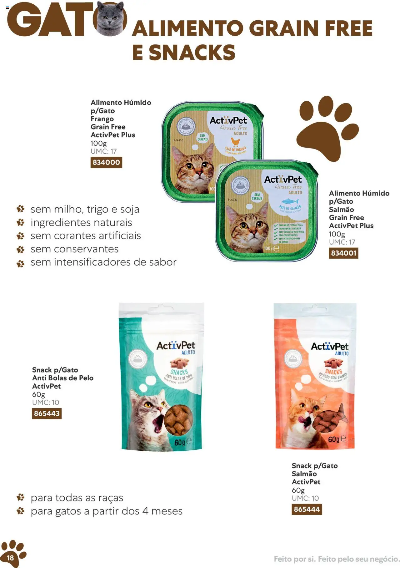 Recheio folheto │ válido de 10/11/2023 | Página: 18 | Produtos: Frango, Salmão, Cereais