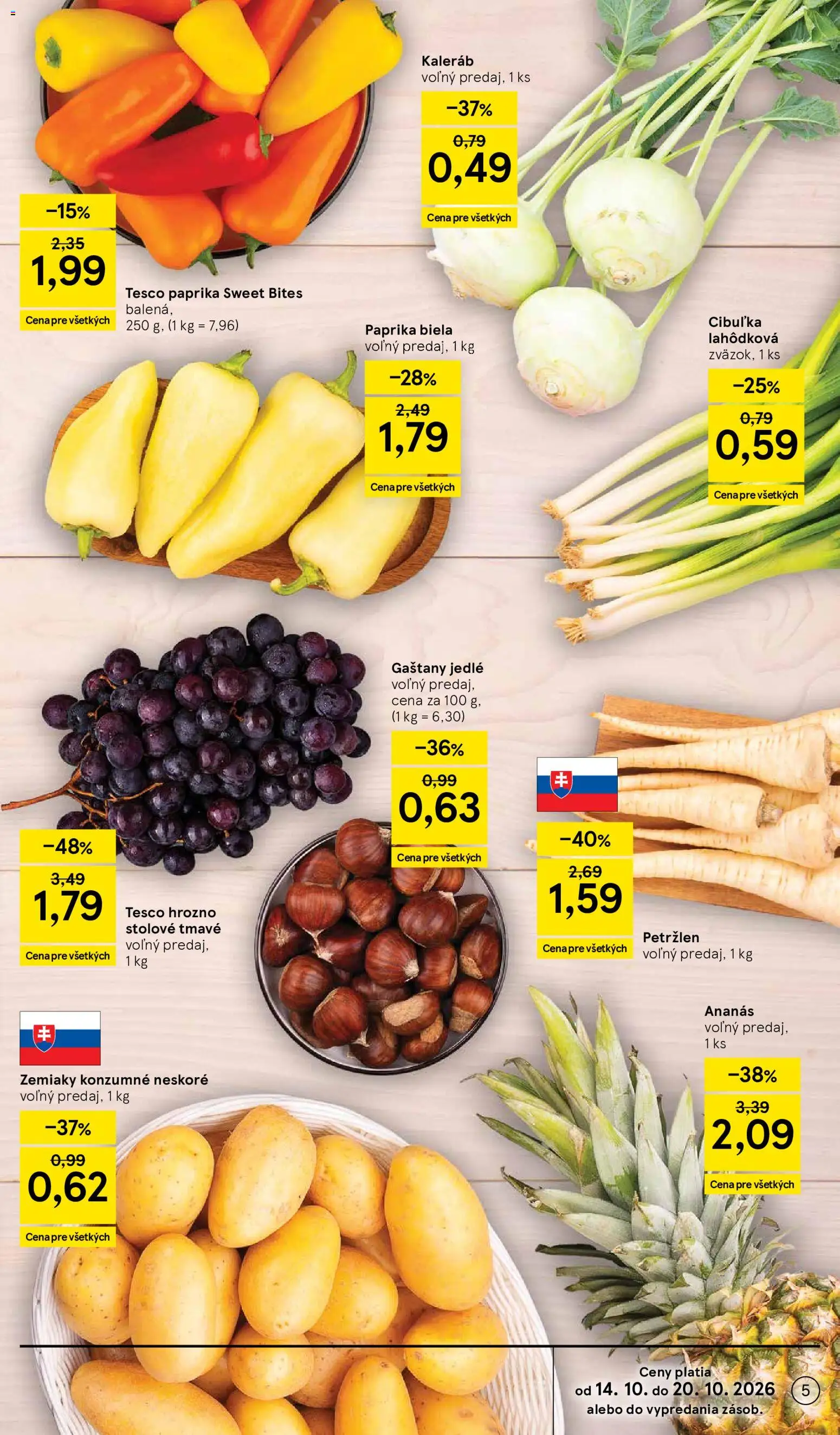 Nové Tesco akcie – leták je platný od 14.10.2026 | Strana: 5