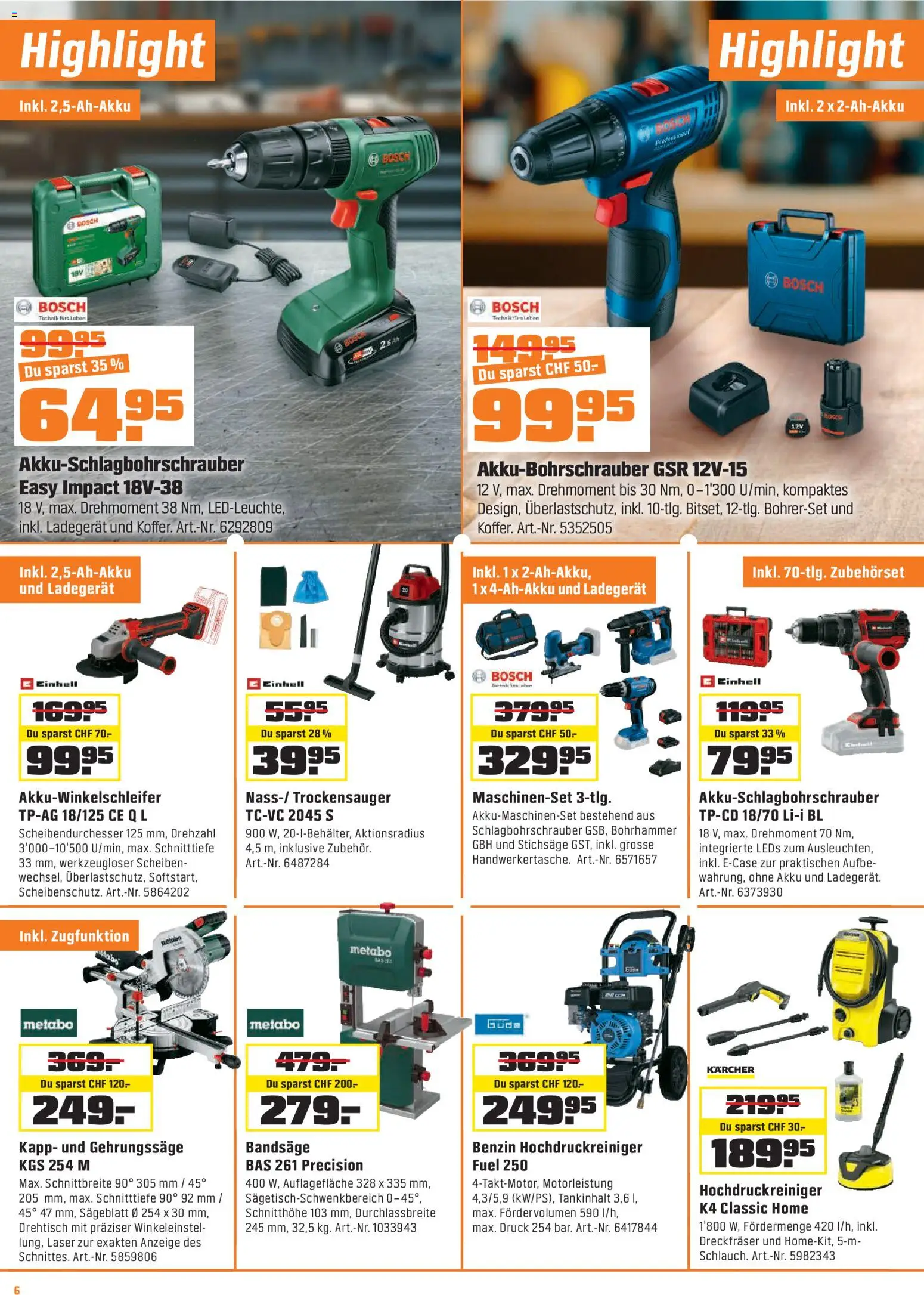 OBI - UNSERE SUPERDEALS! – gültig ab 04.08.2026 | Seite: 6 | Produkte: Ladegerät, Bosch