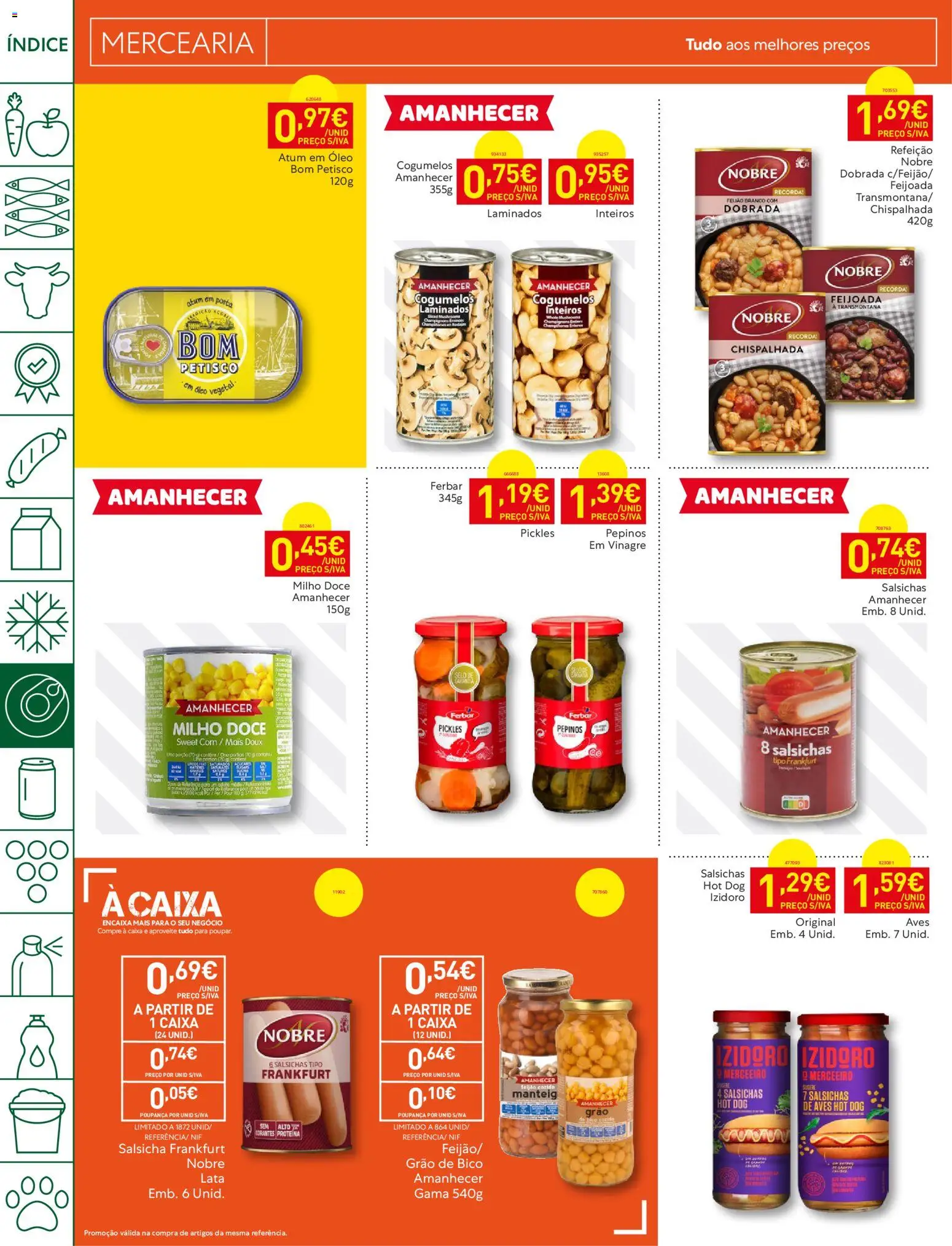 Recheio folheto │ válido de 23/06/2026 | Página: 18 | Produtos: Atum, Caixa, Cogumelos, Pepinos