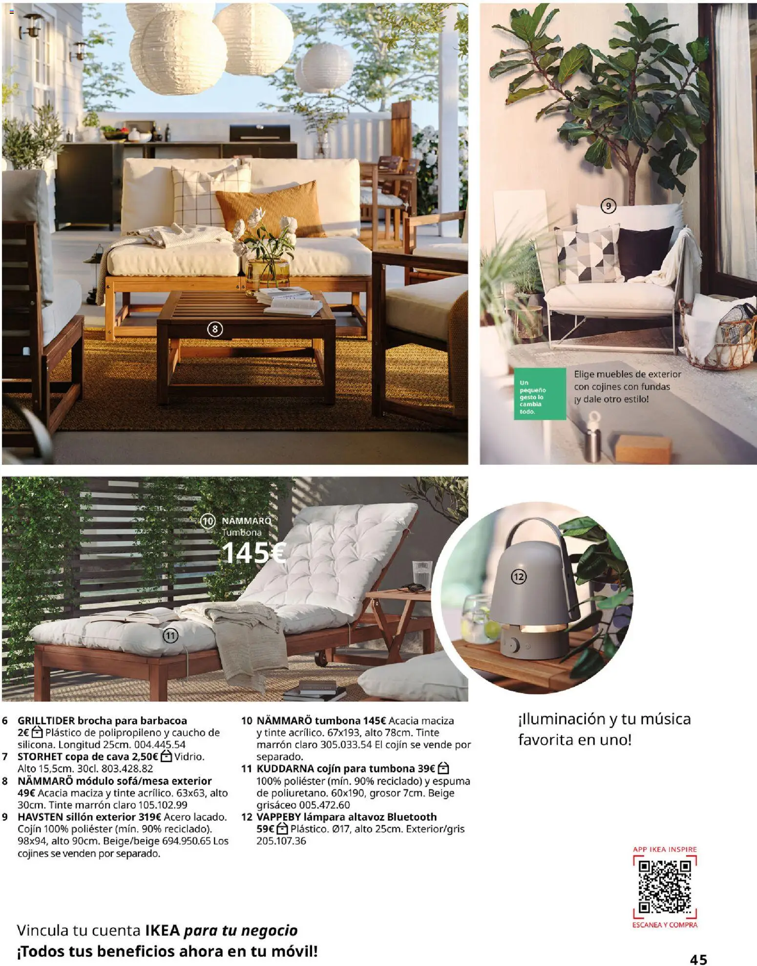 IKEA - IKEA para tu negocio │ válido desde el 01/09/2026 | Página: 45 | Productos: Espuma, Móvil, Tumbona, Brocha