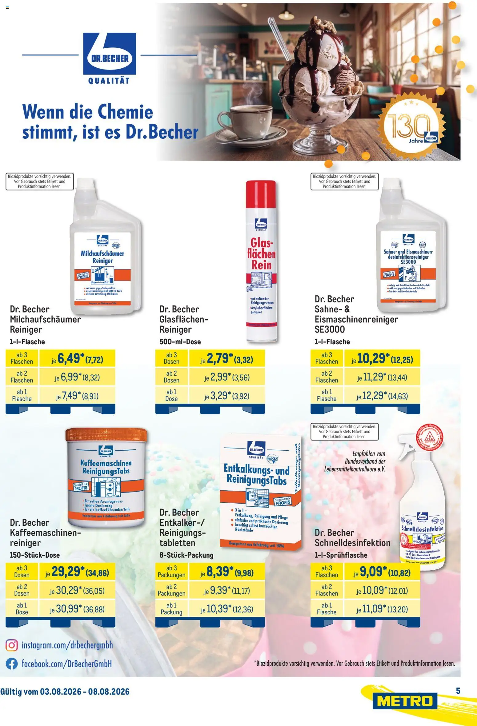 Metro Marken für Profis – gültig ab 03.08.2026 | Seite: 5 | Produkte: Sahne