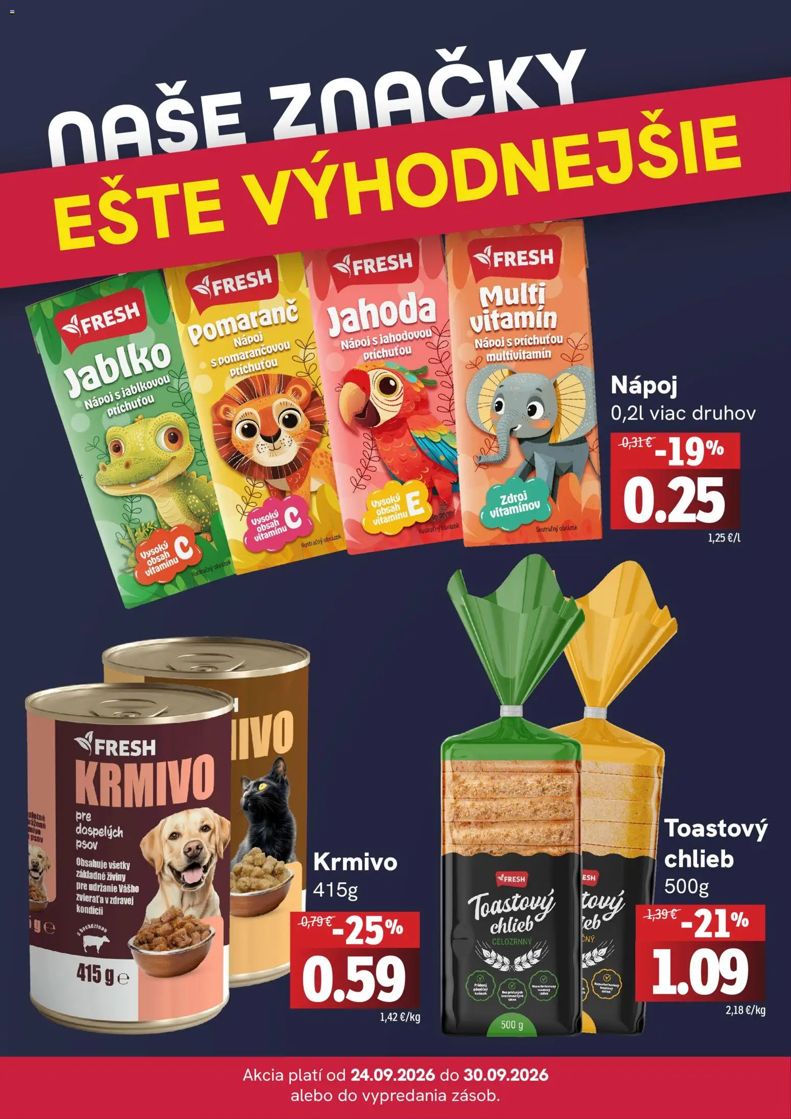 Nové Fresh akcie – leták je platný od 24.09.2026 | Strana: 4