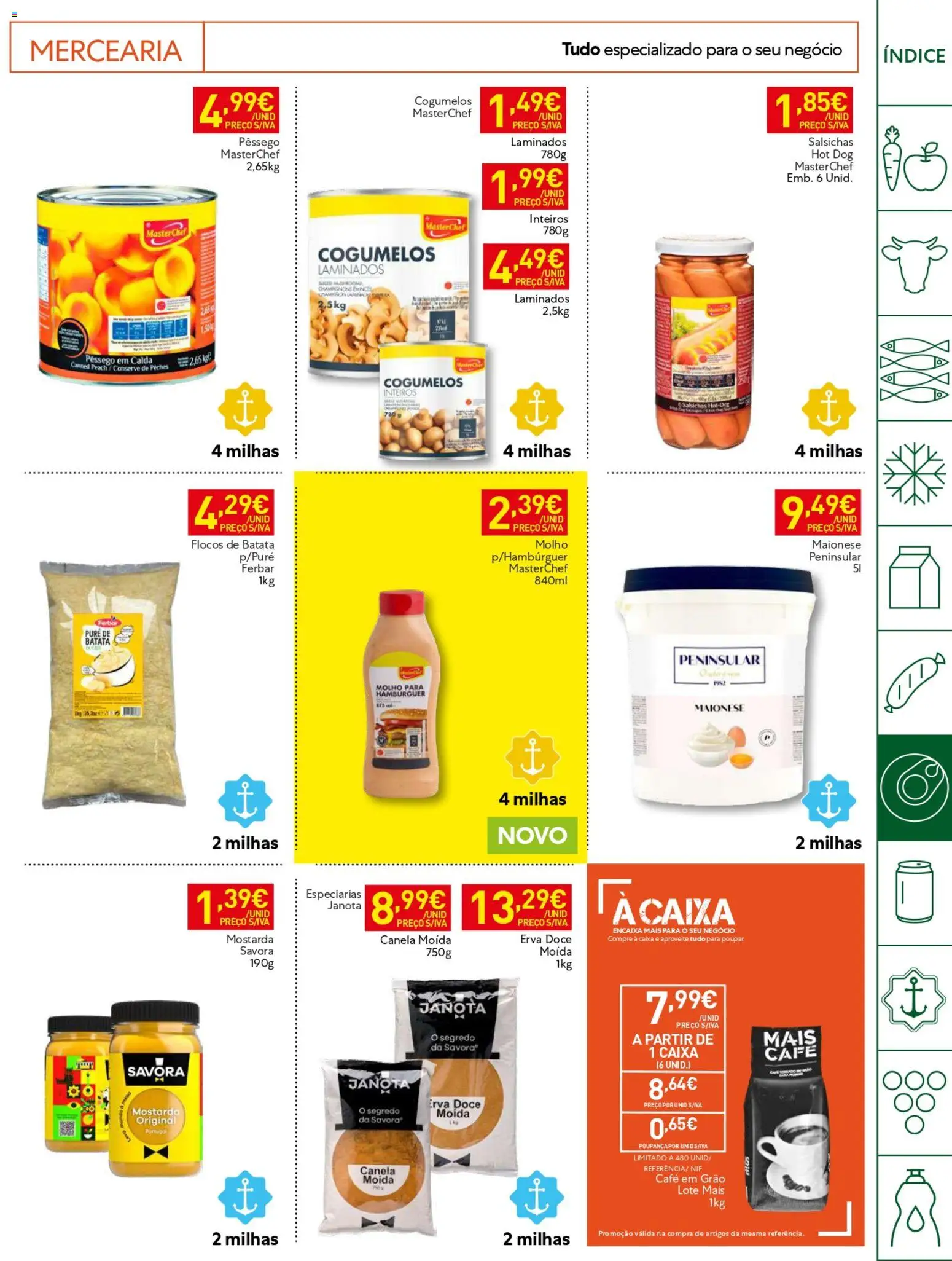 Recheio folheto Horeca │ válido de 20/10/2026 | Página: 13 | Produtos: Batata, Especiarias, Mercearia, Cogumelos