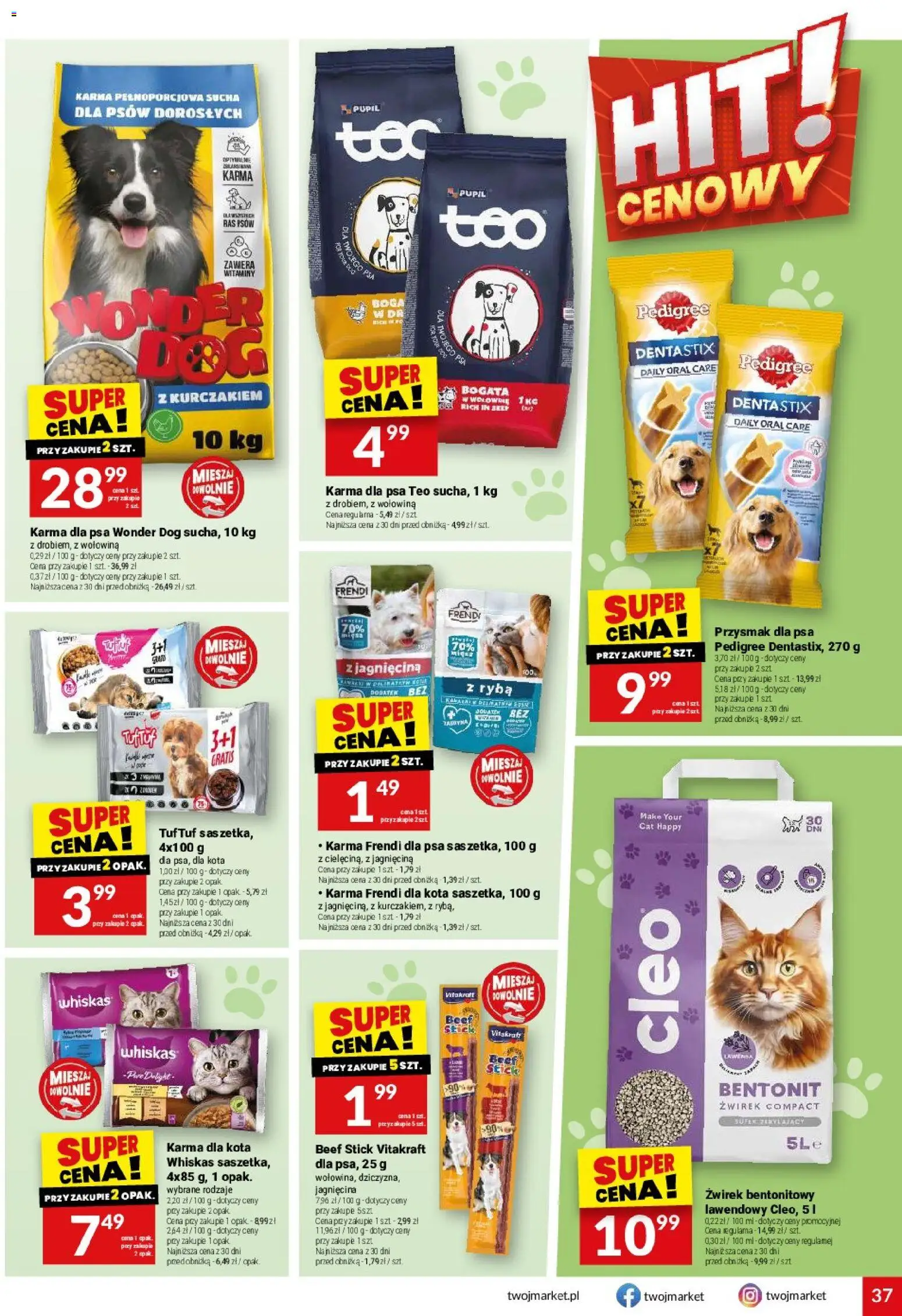 Twój Market gazetka od 02.06.2026 | Strona: 37 | Produkty: Jagnięcina, Karma dla kota, Karma dla psa, Wołowina