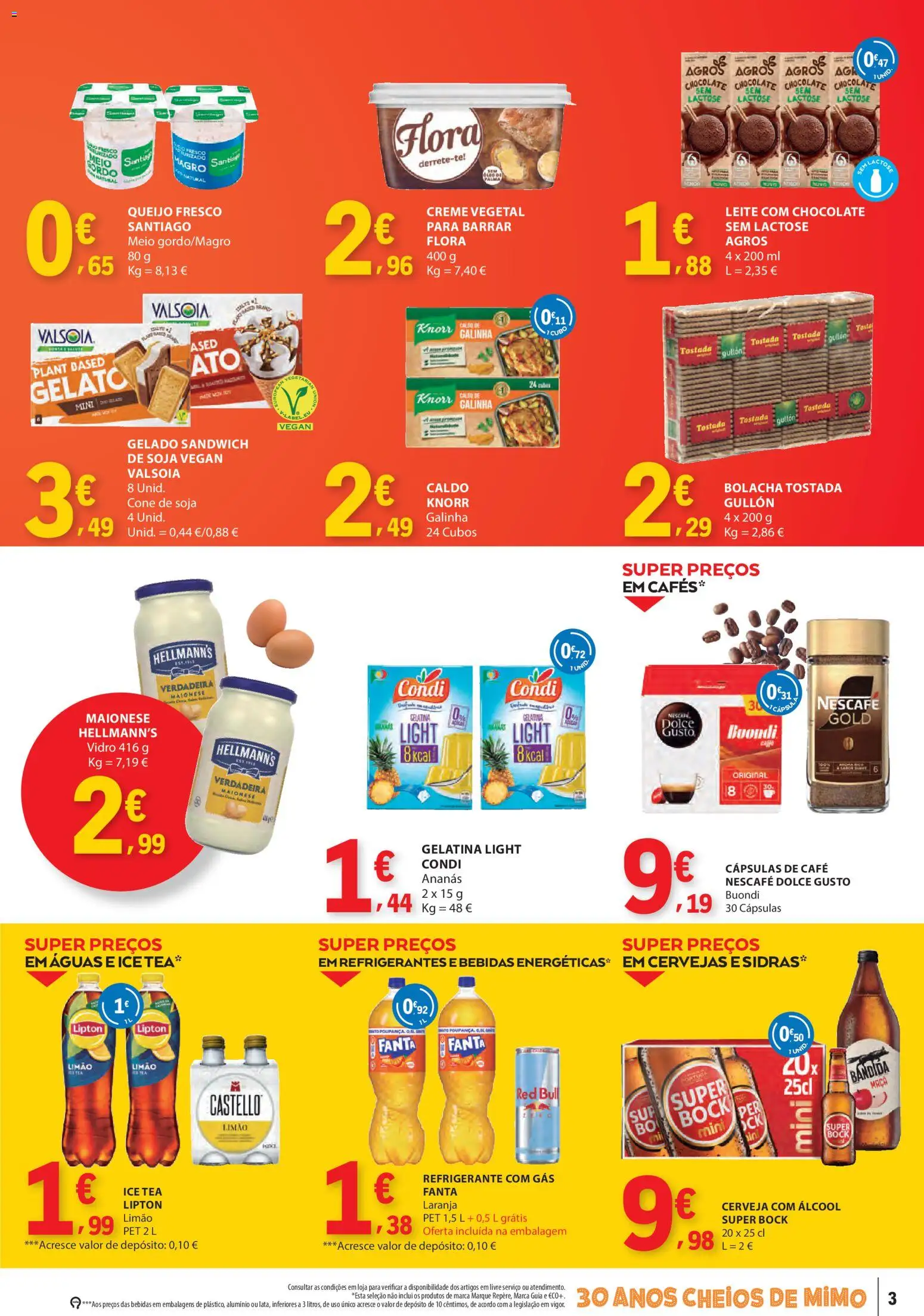 E.Leclerc Catálogo Fim de Semana │ válido de 24/07/2026 | Página: 3 | Produtos: Super bock, Knorr, Maça, Dolce gusto
