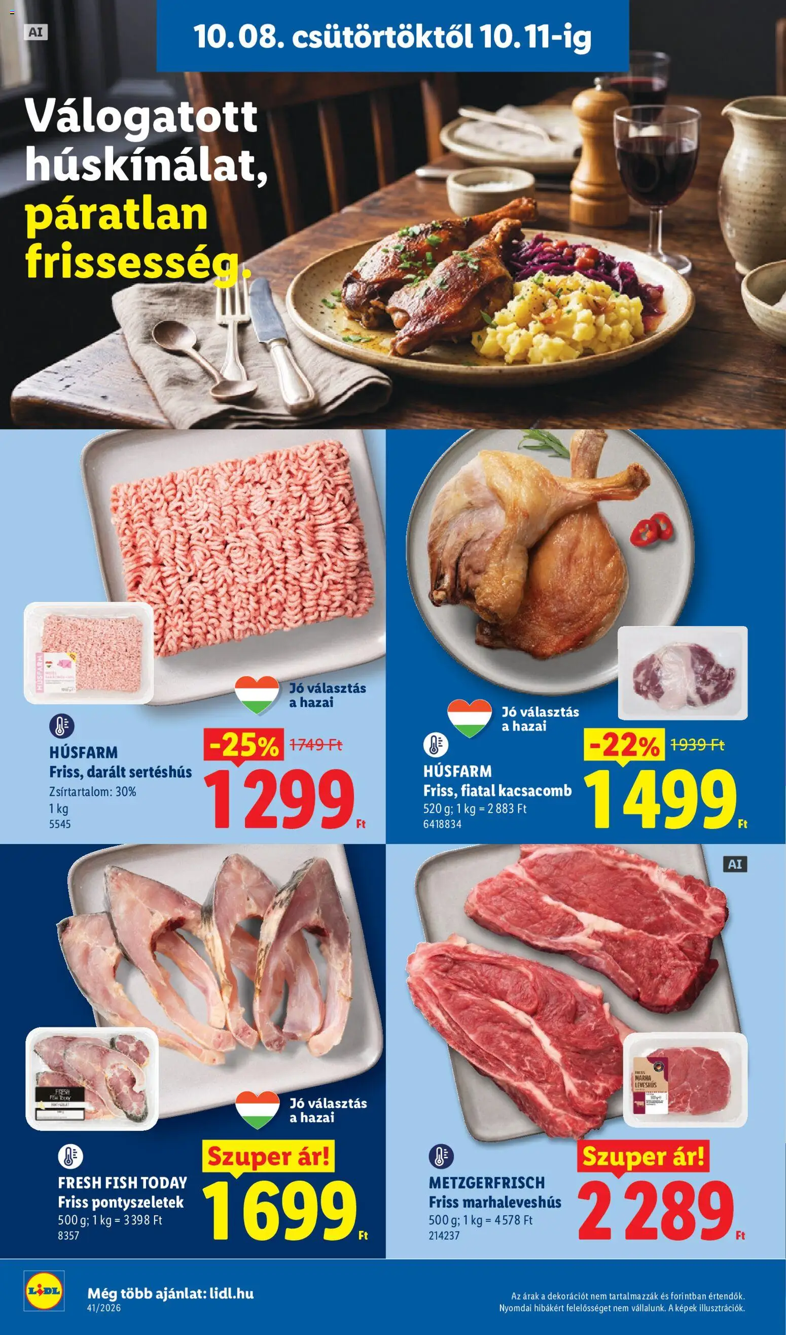 Lidl akciós ujság - amely érvényes a következő dátumtól: 2026.10.08. | Oldal: 4