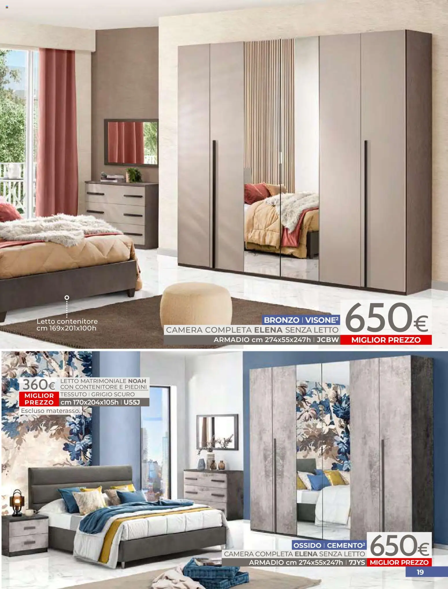 Volantino Mondo Convenienza del 01.04.2026 | Pagina: 21 | Prodotti: Letto matrimoniale, Letto contenitore, Letto, Armadio