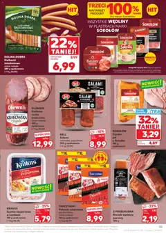 Pogląd oferty "OLEWNIK Kiełbasa sucha krakowska, Sucha krakowska różne rodzaje 320 g opakowanie (=1 kg 40,59)" - ważna od 25.06.2026 | Strona: 35