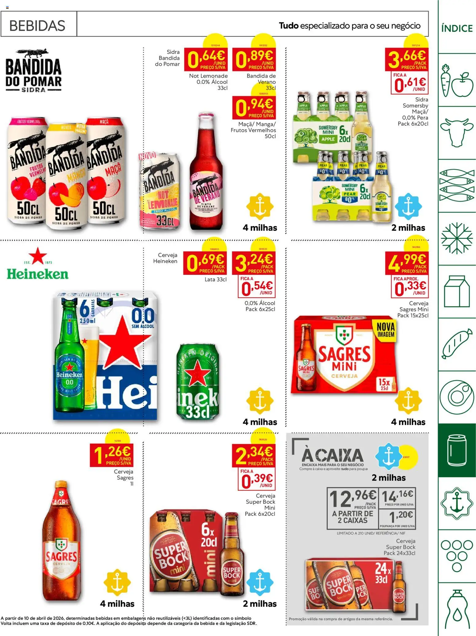 Recheio folheto Horeca │ válido de 27/10/2026 | Página: 19 | Produtos: Bebidas, Caixa, Álcool, Bebida