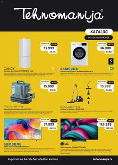 Tehnomanija katalog - pregled Tehnomanija kataloga - važi od 10.08.2026
