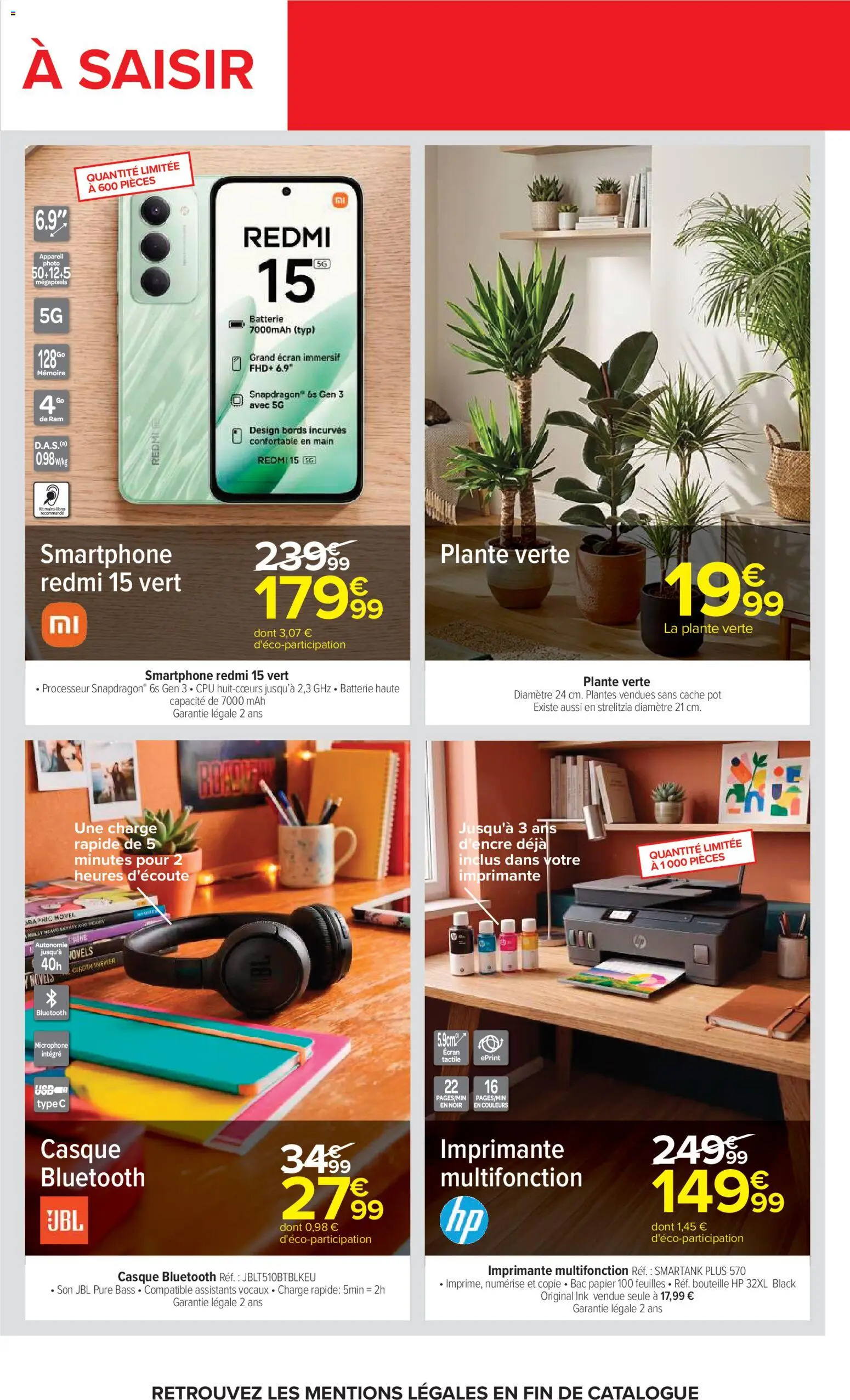 {H1} | Page: 67 | Produits: Imprimante, Microphone, Plantes, Bouteille