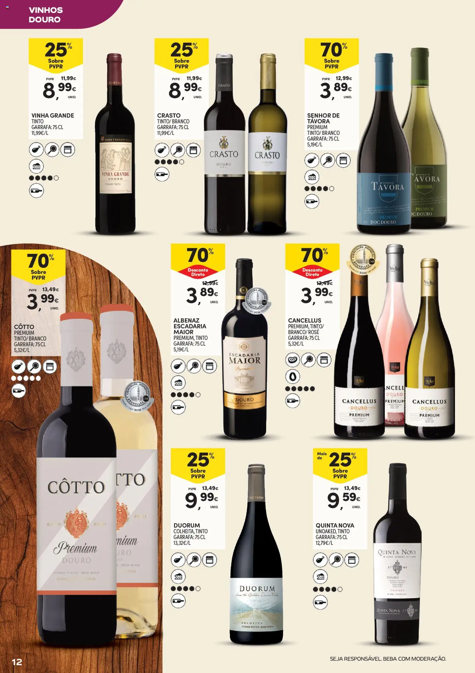 Continente Vinhos, Enchidos e Queijos │ válido de 22/09/2026 | Página: 12 | Produtos: Vinho, Vinho tinto
