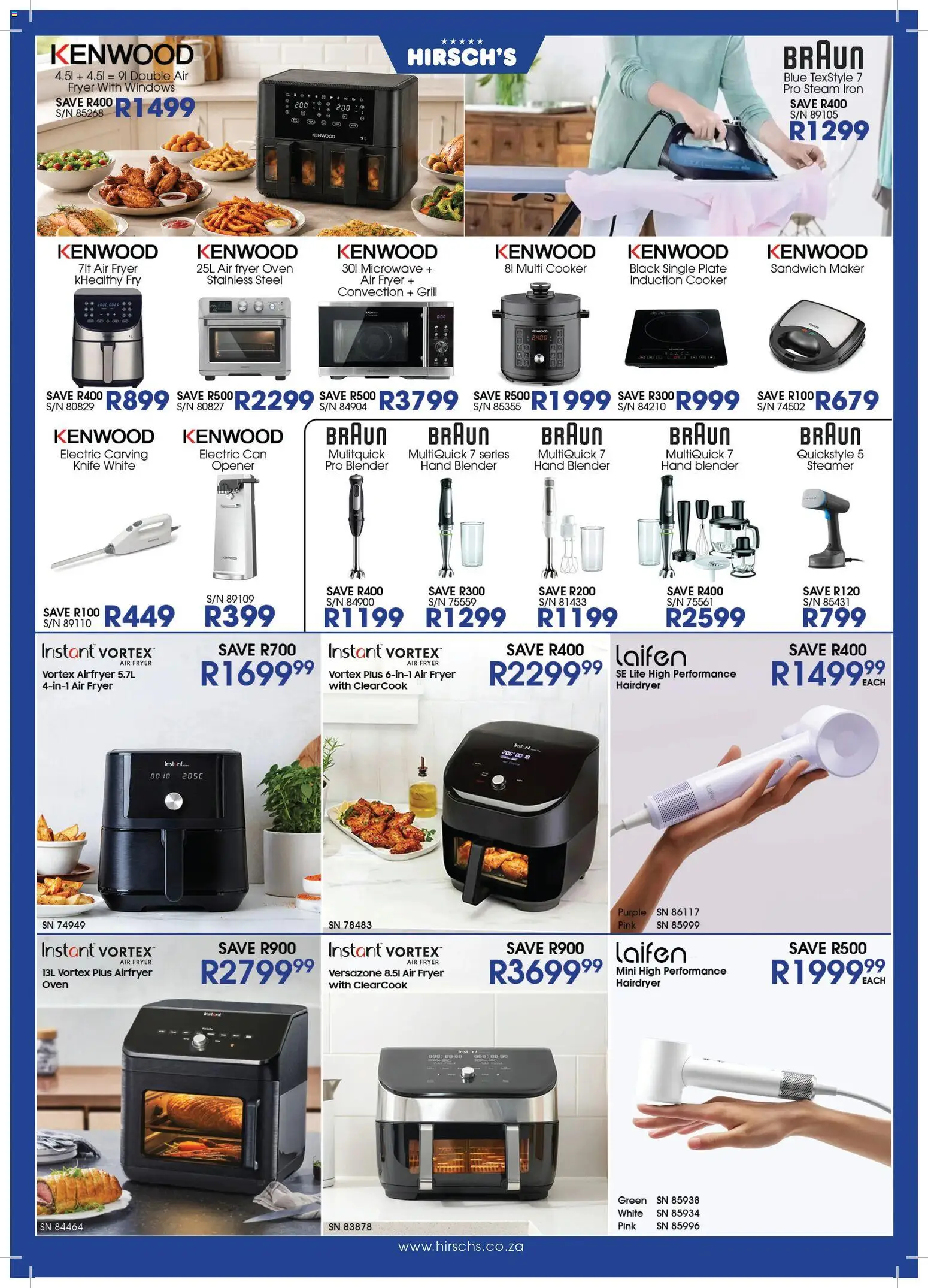 New Hirsch's catalogue – valid from 21/08/2026 | Page: 35 | Products: Iron, Fryer, Microwave, Air fryer
