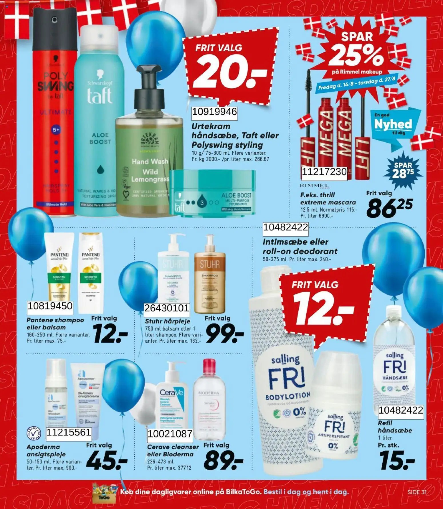 Bilka tilbudsavis – gyldig fra 14/08/2026 | Side: 39 | Produkter: Dagligvarer, Balsam, Deodorant, Aloe Vera
